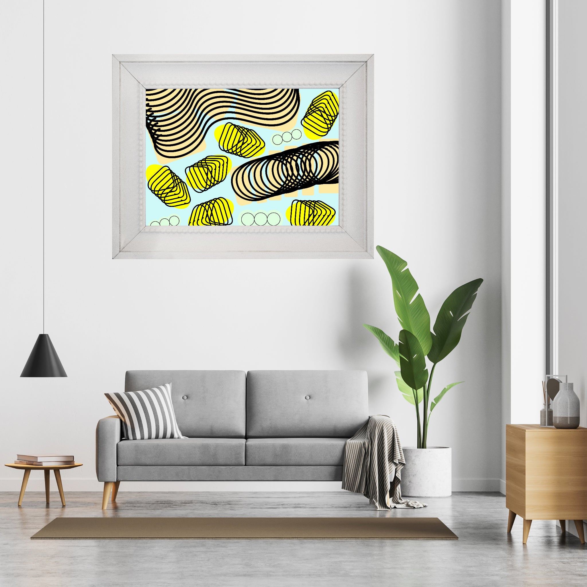 Spiral momentum (black), Poster