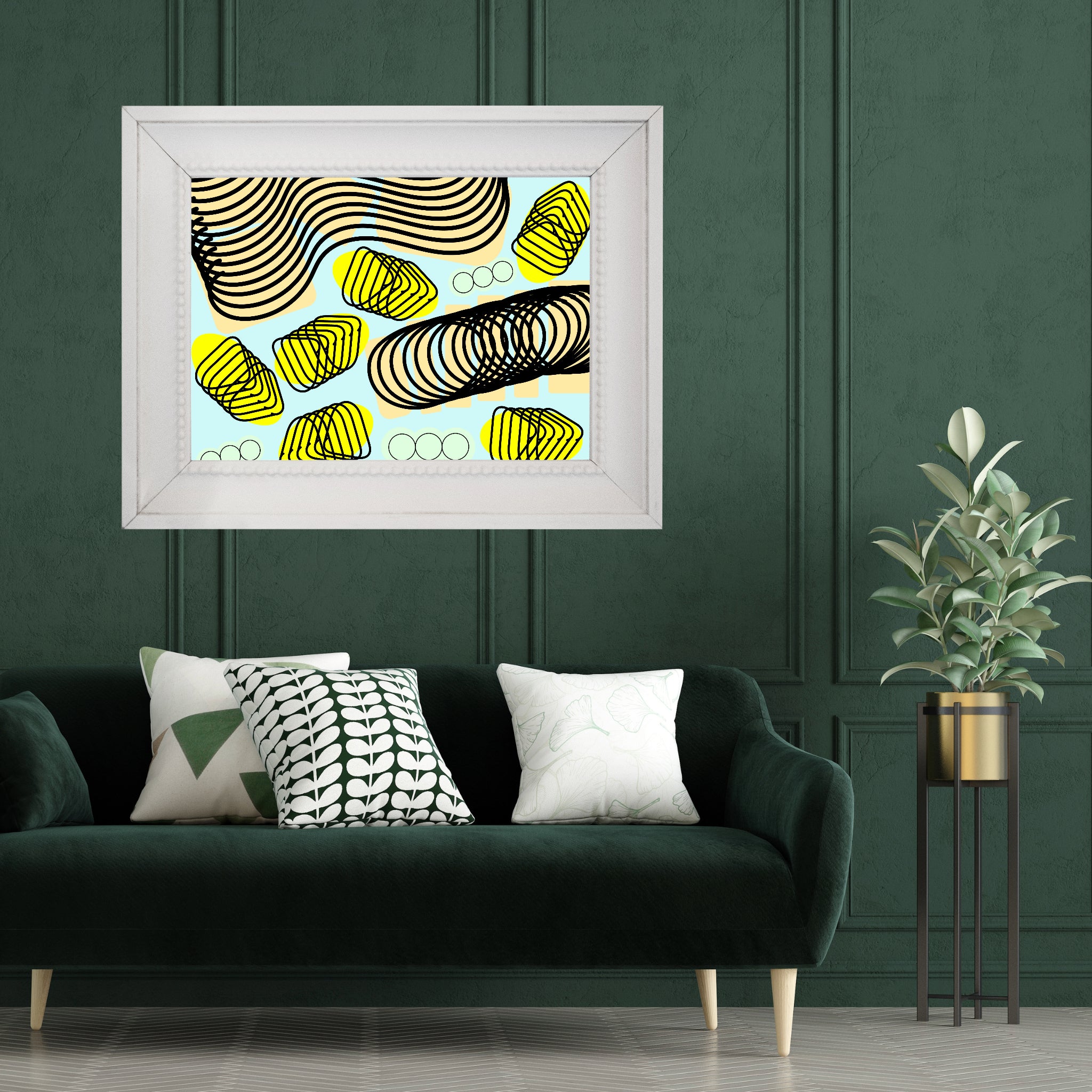 Spiral momentum (black), Poster