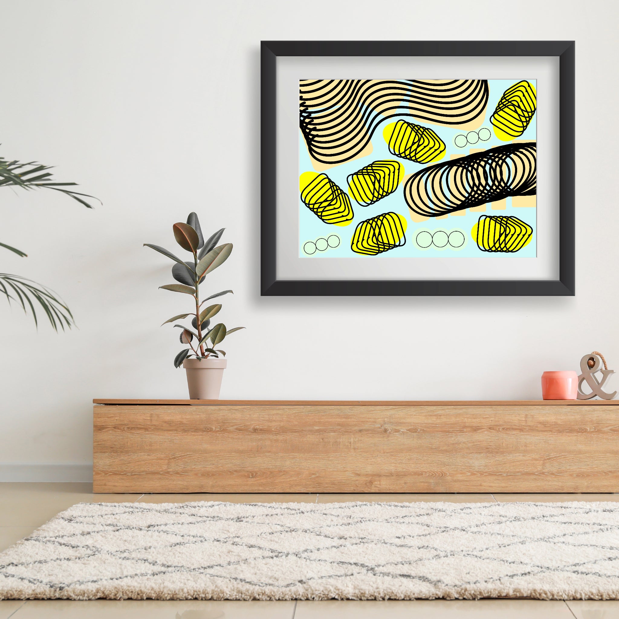 Spiral momentum (black), Poster