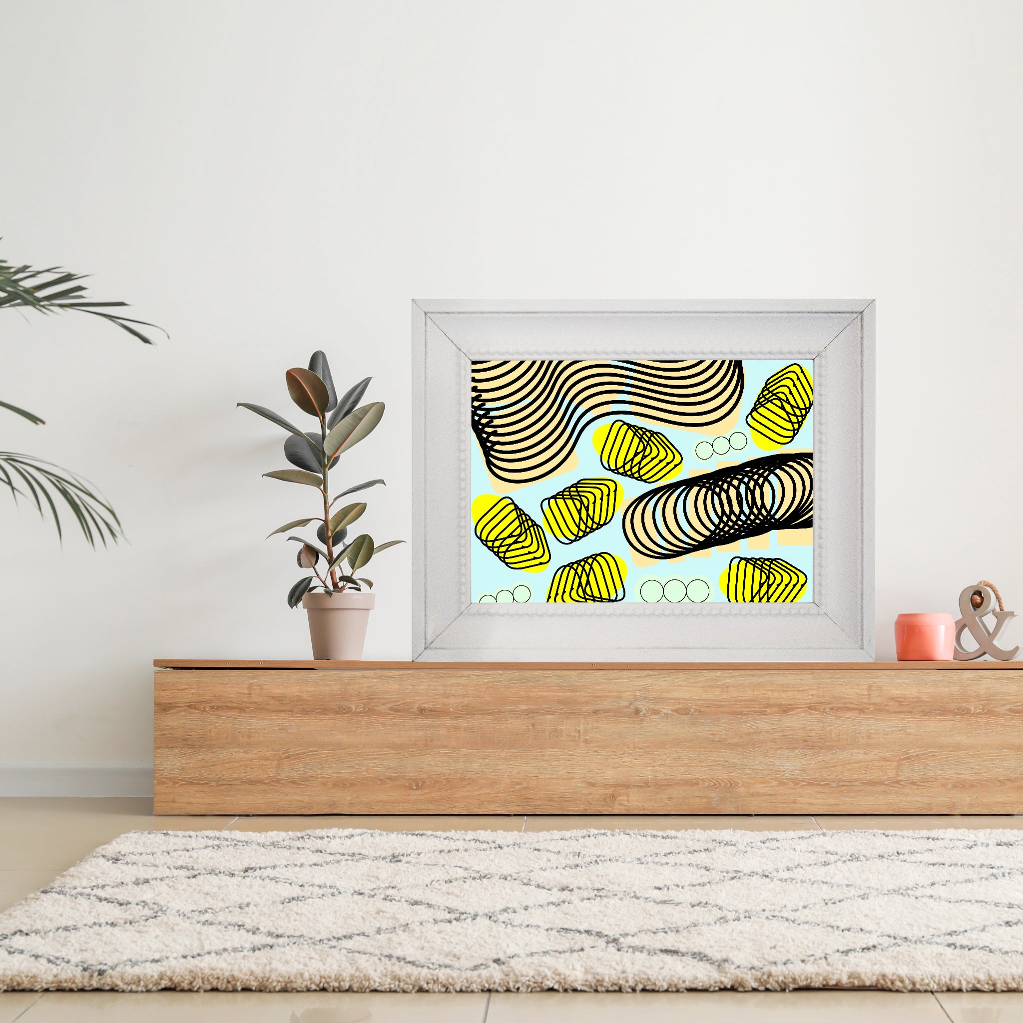 Spiral momentum (black), Poster