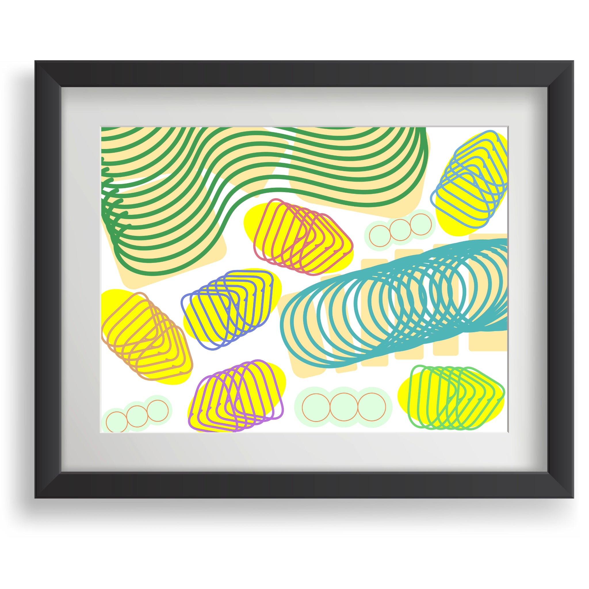 Spiral momentum (light colors), Poster