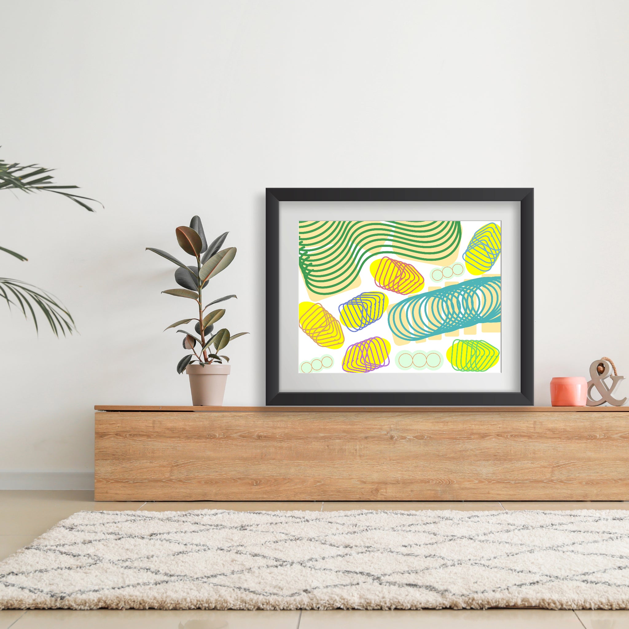 Spiral momentum (light colors), Poster