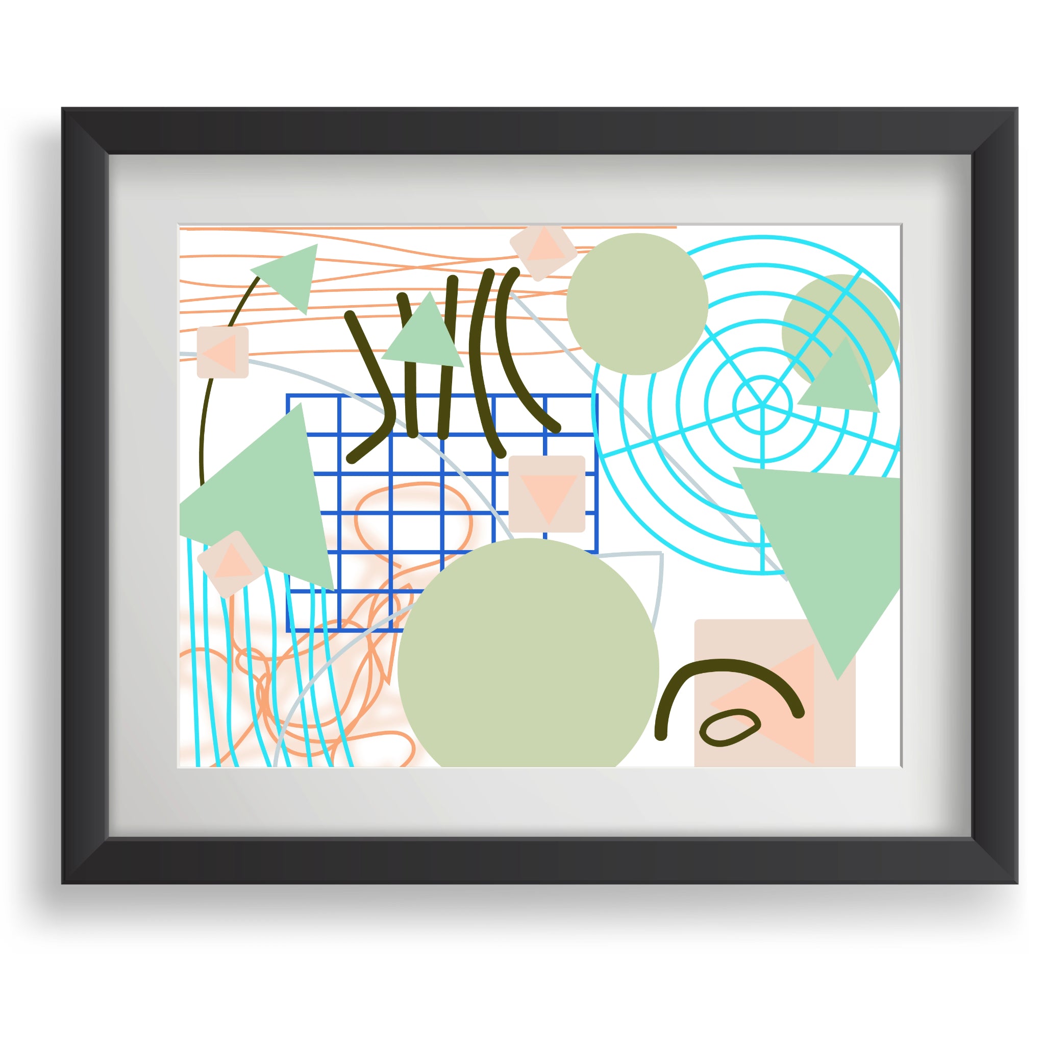 Triangular green circles, Poster