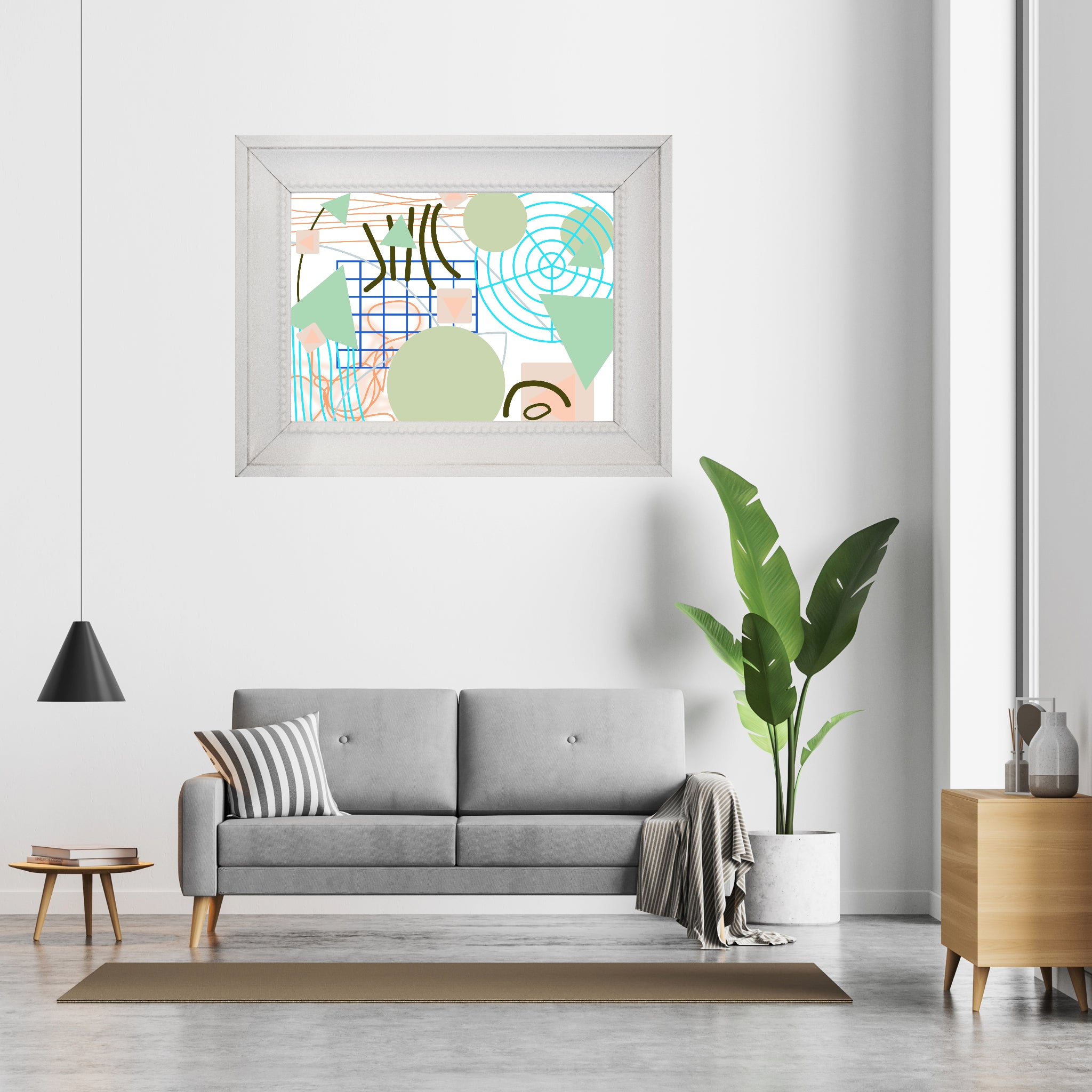 Triangular green circles, Poster