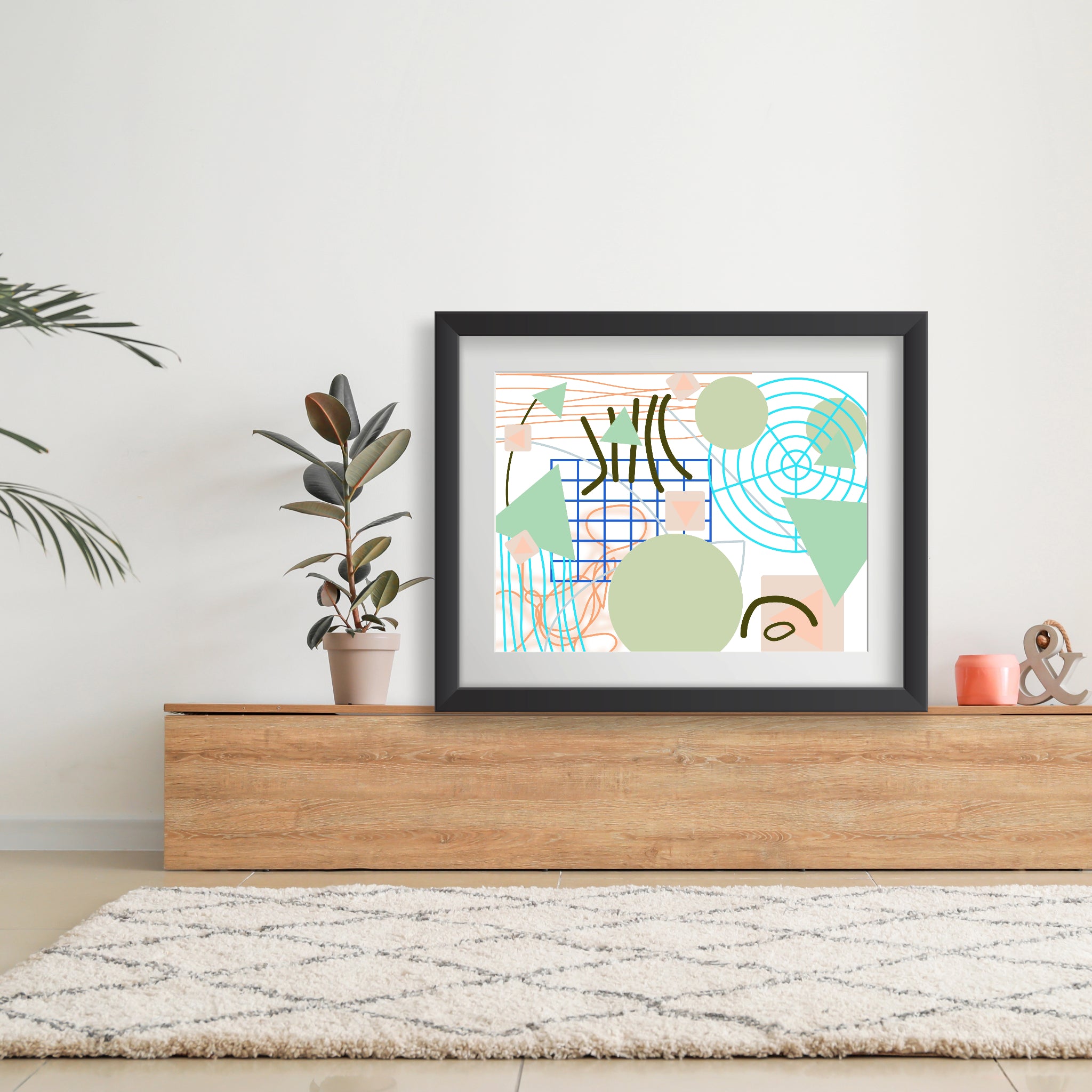 Triangular green circles, Poster