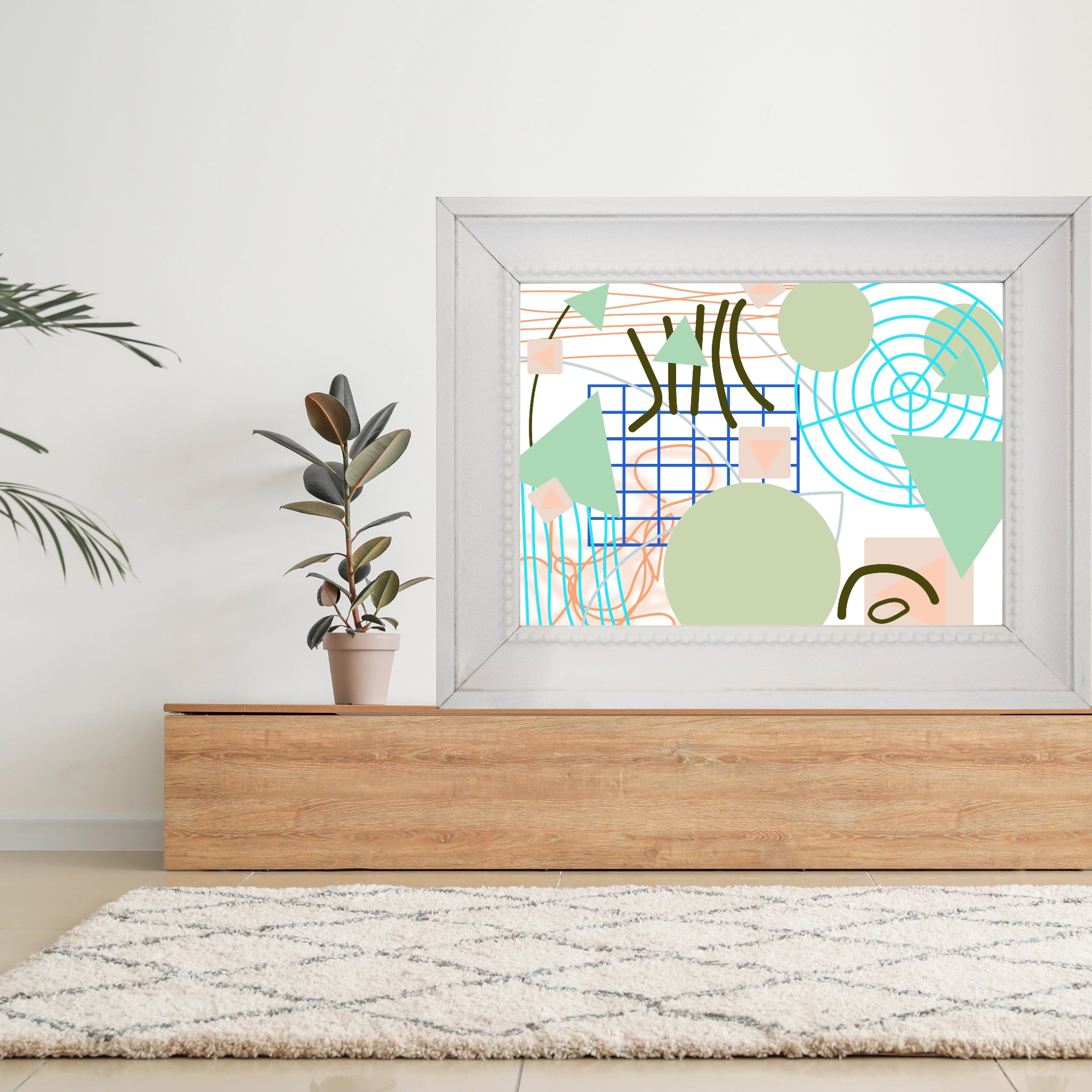 Triangular green circles, Poster