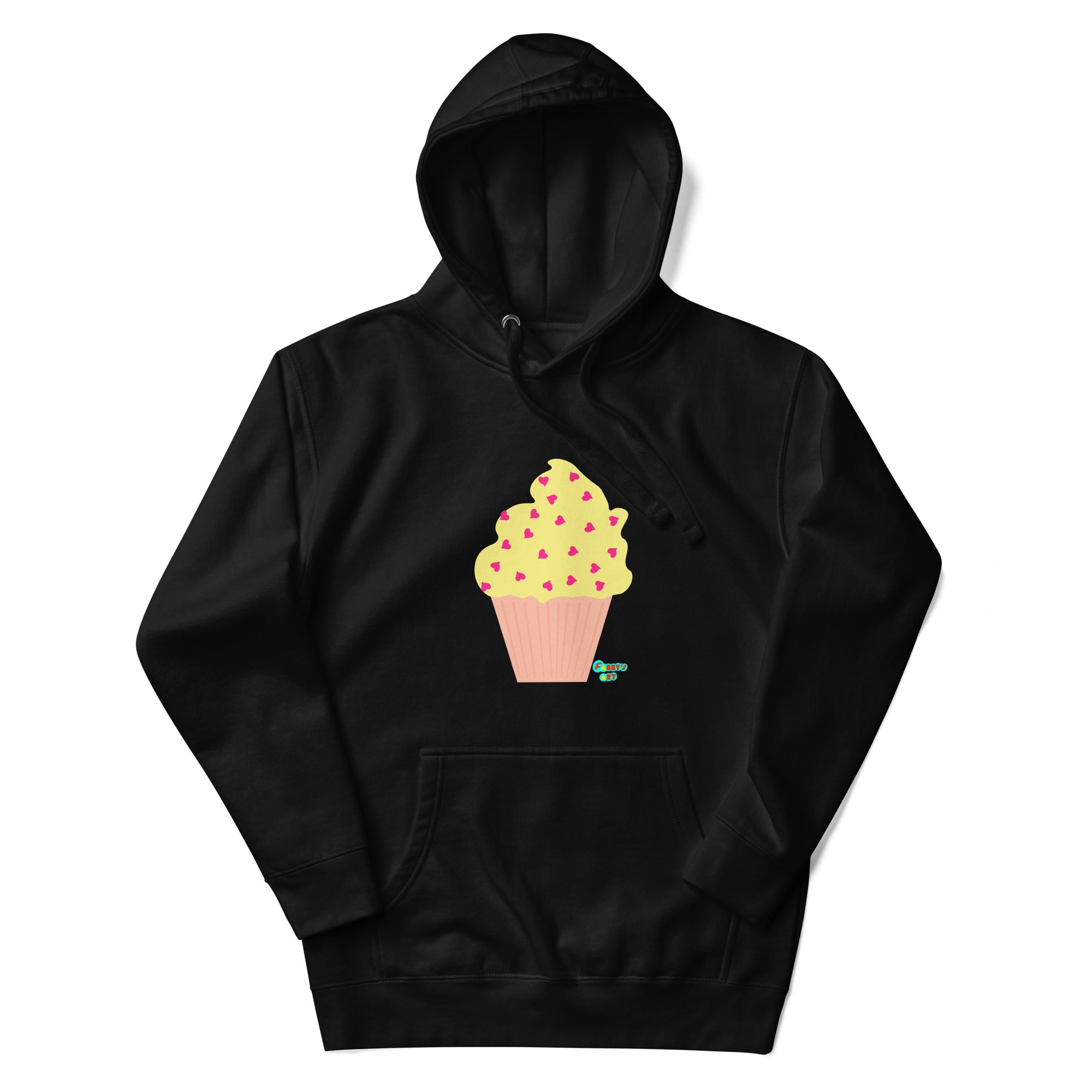 Yellow cupcake Unisex premium hoodie