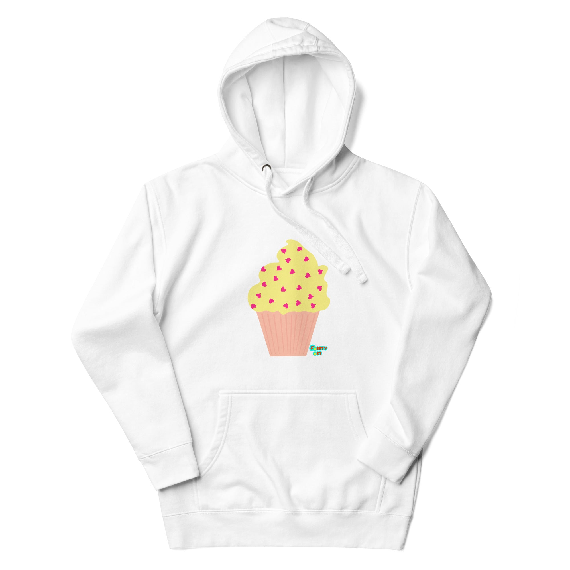Yellow cupcake Unisex premium hoodie
