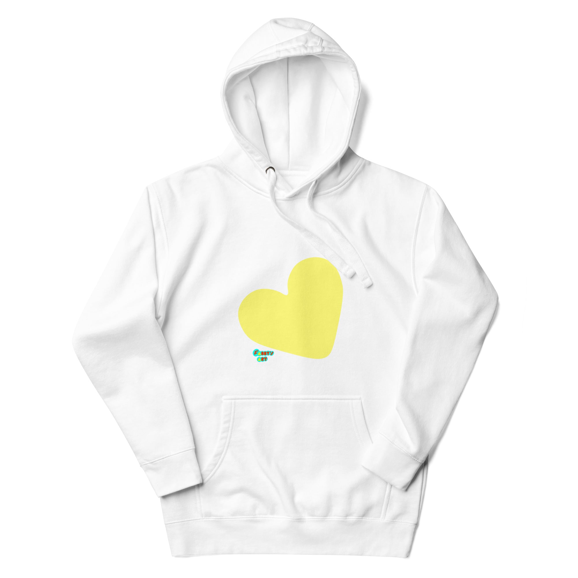 Yellow heart Unisex premium hoodie