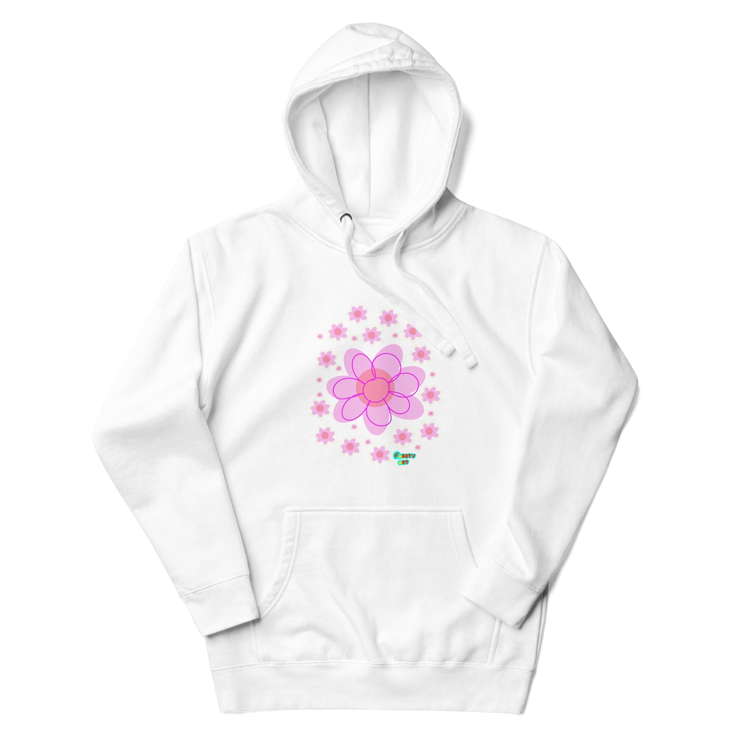 Pink Flower Unisex premium hoodie