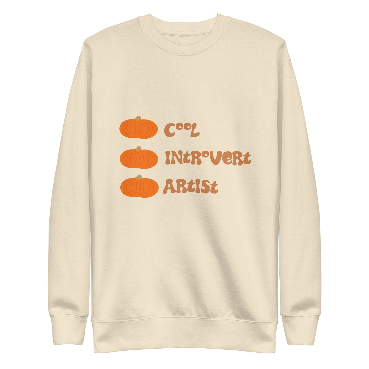 Cool introvert artist, Unisex Premium Sweatshirt