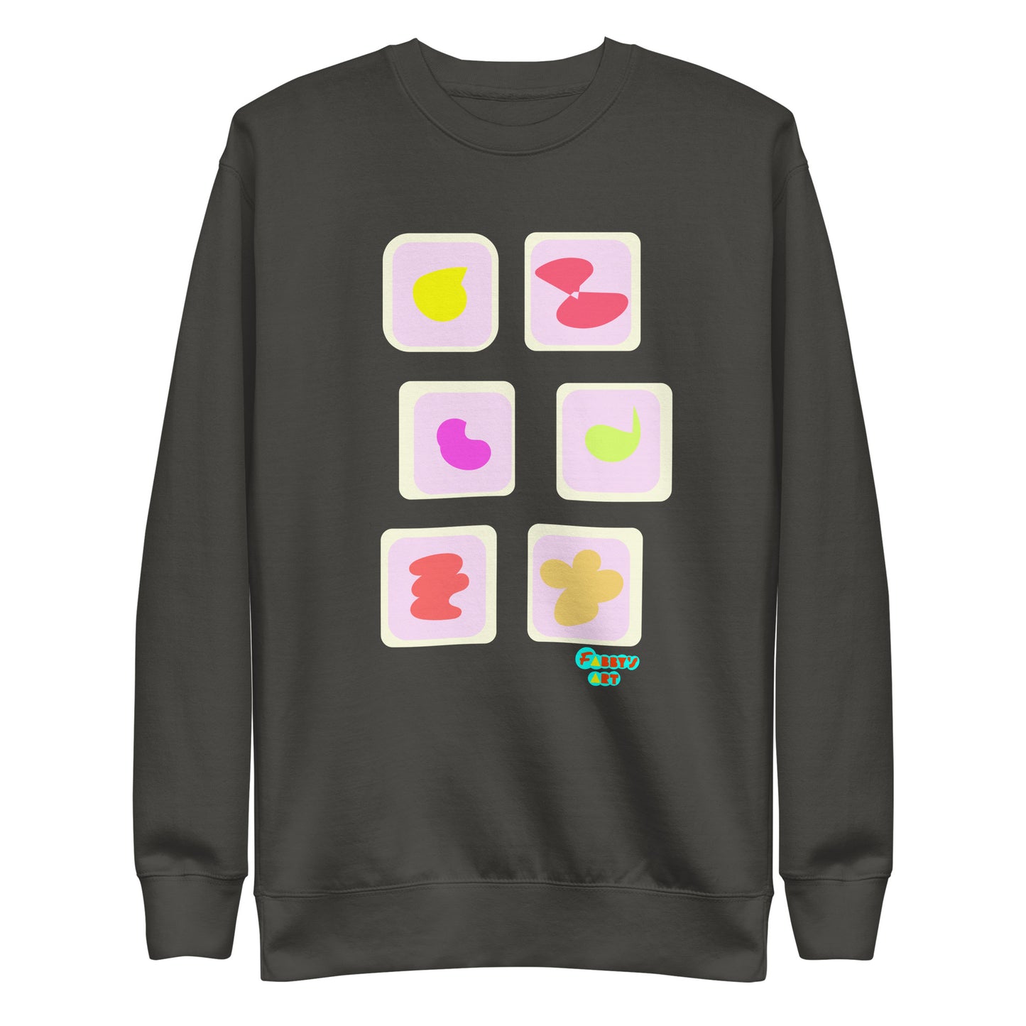 Pink squares in motion, Unisex Premium Sweatshirt
