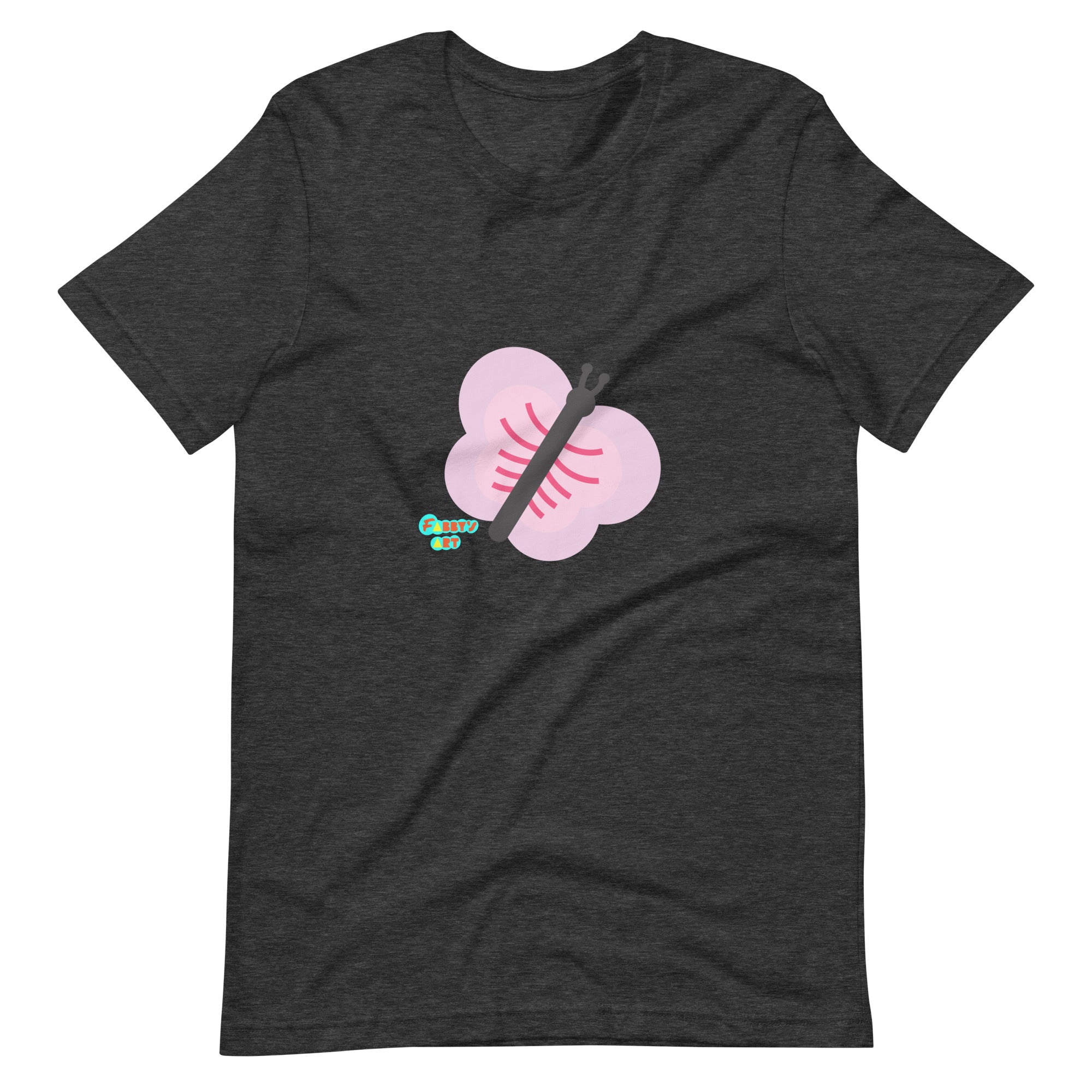 Pink butterfly Unisex t-shirt