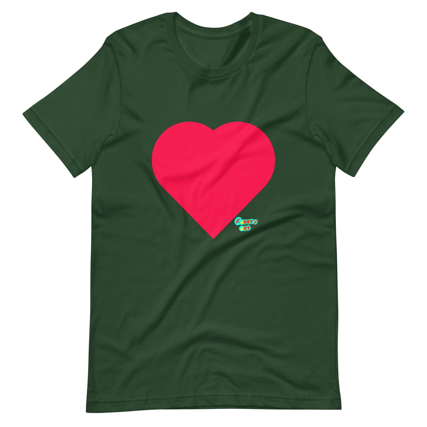 Red heart Unisex t-shirt
