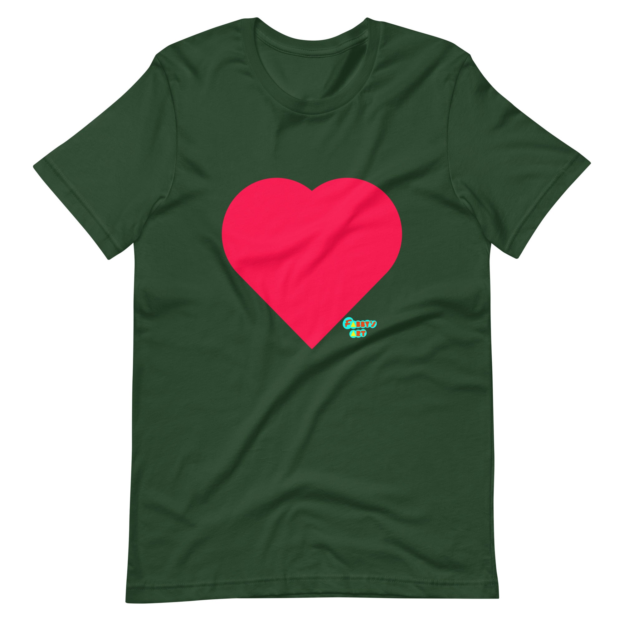 Red heart Unisex t-shirt
