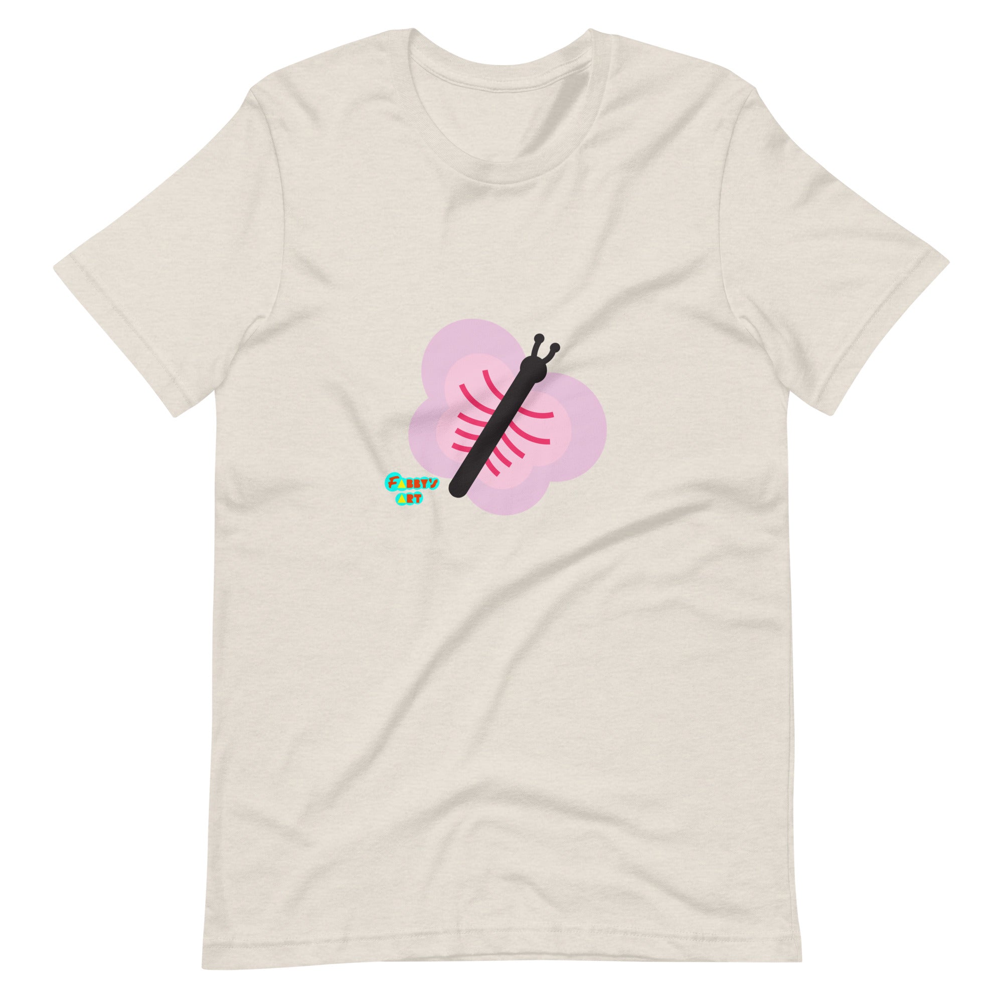 Pink butterfly Unisex t-shirt