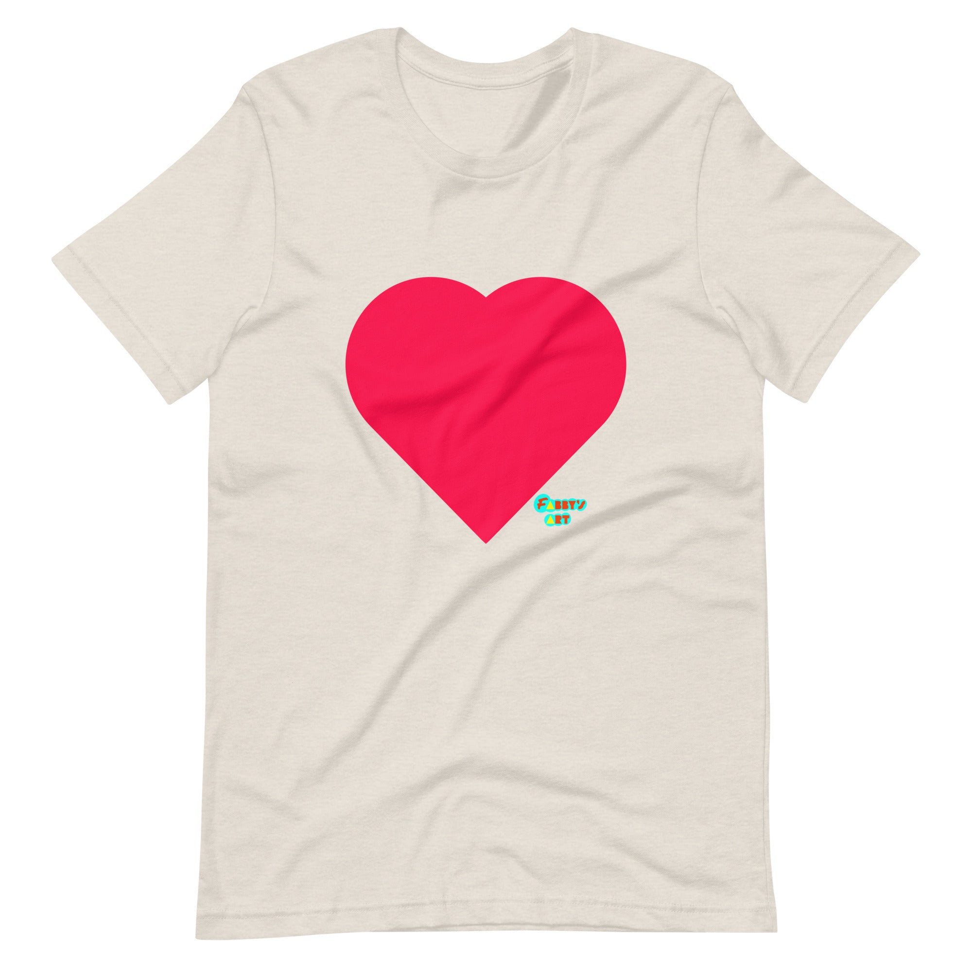 Red heart Unisex t-shirt