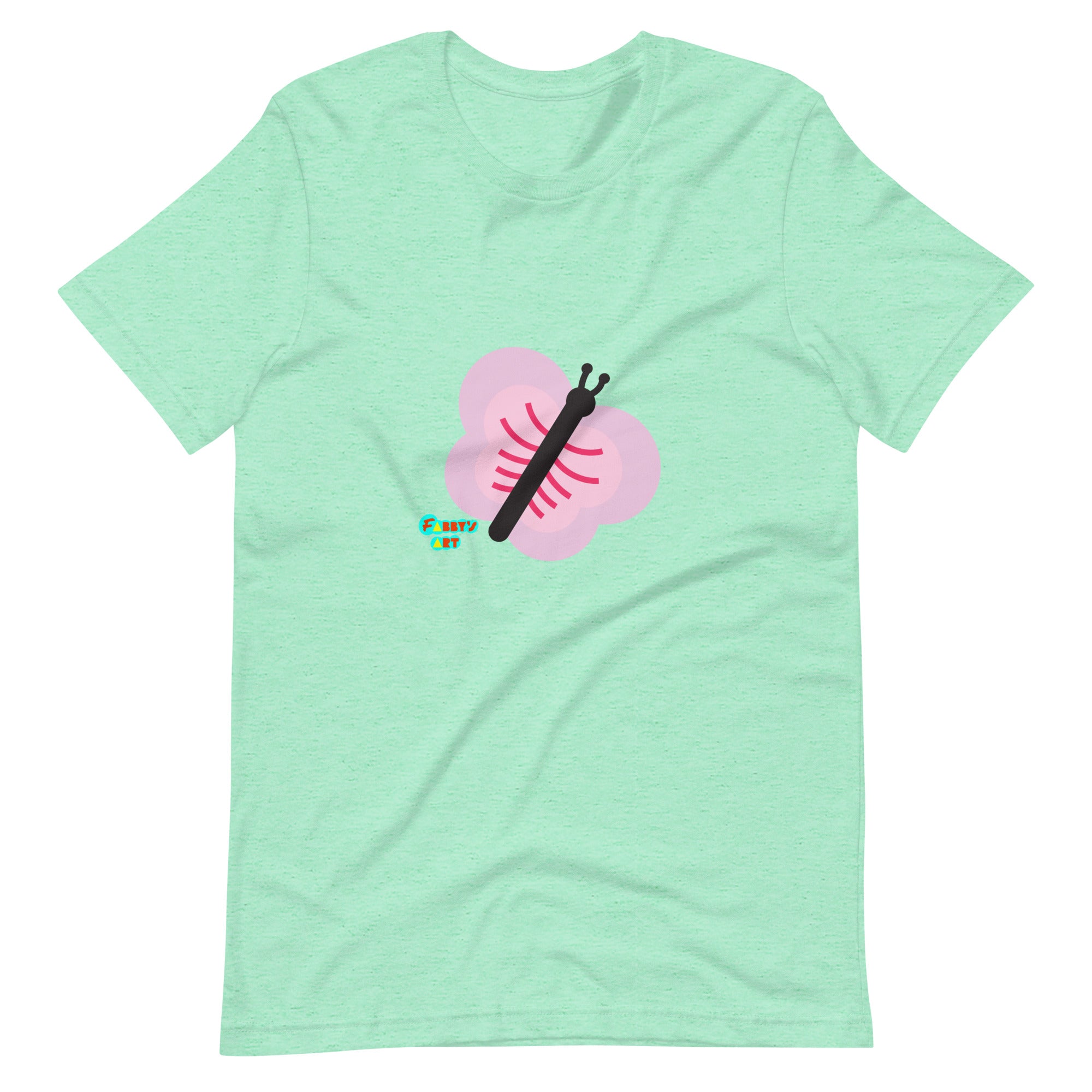 Pink butterfly Unisex t-shirt