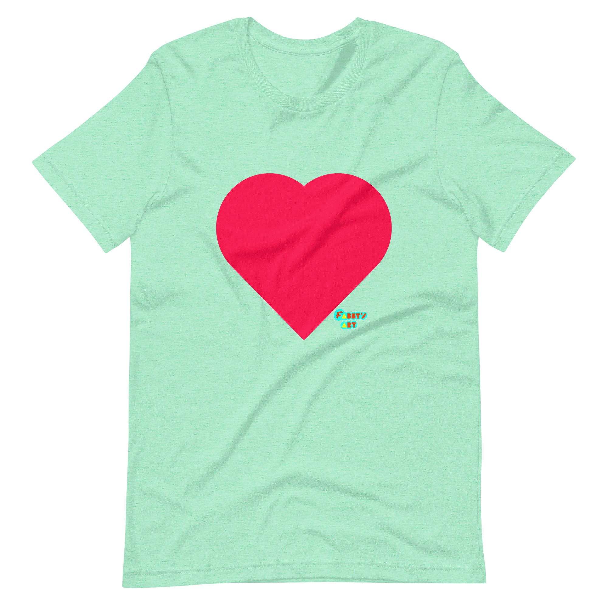 Red heart Unisex t-shirt