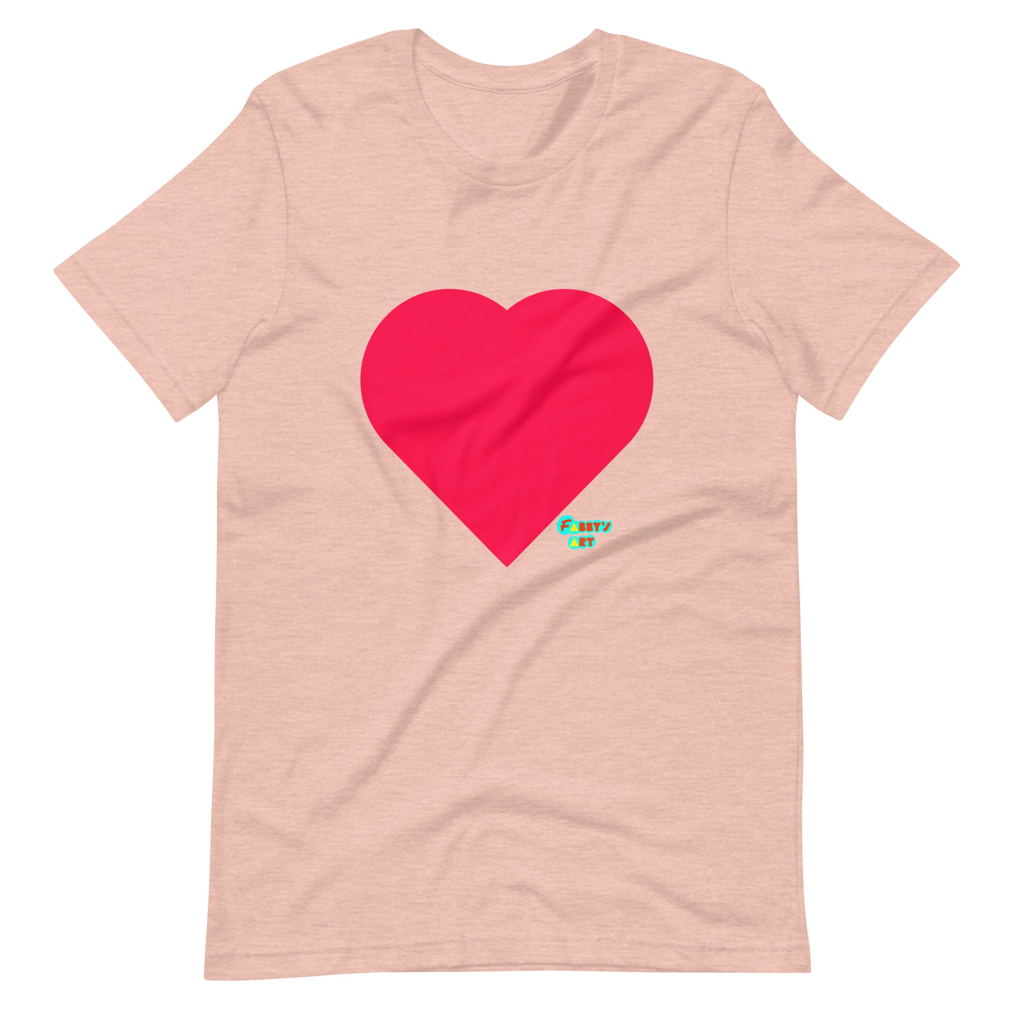 Red heart Unisex t-shirt