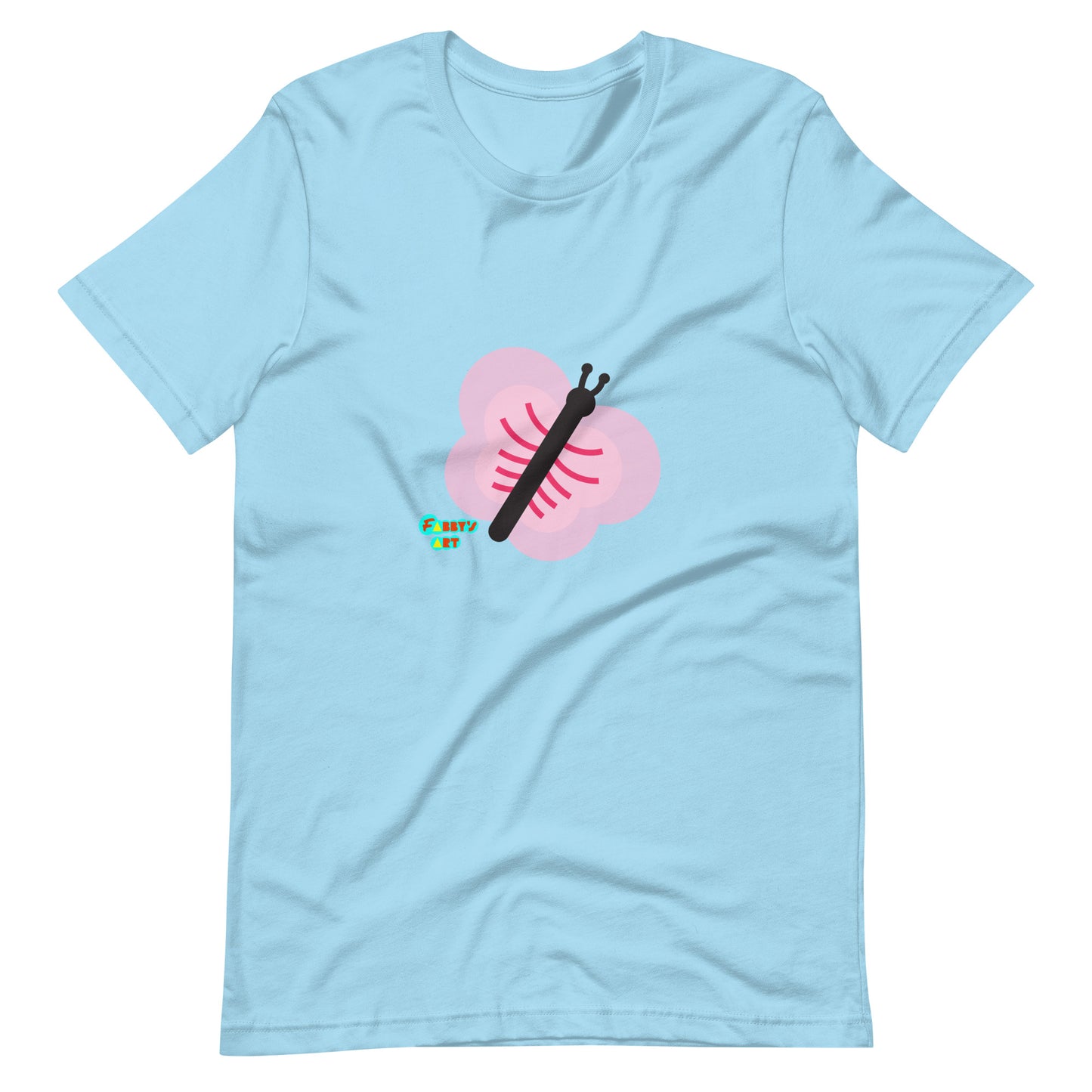 Pink butterfly Unisex t-shirt