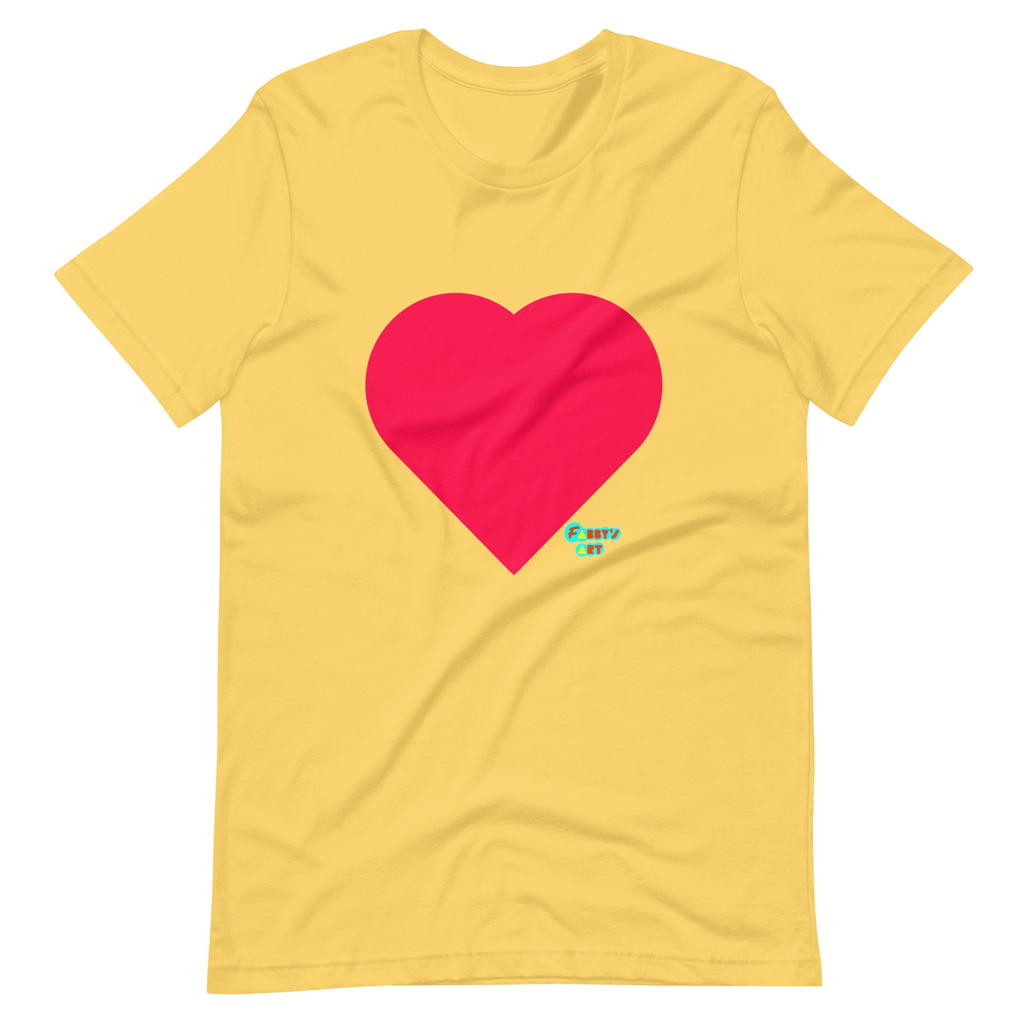Red heart Unisex t-shirt