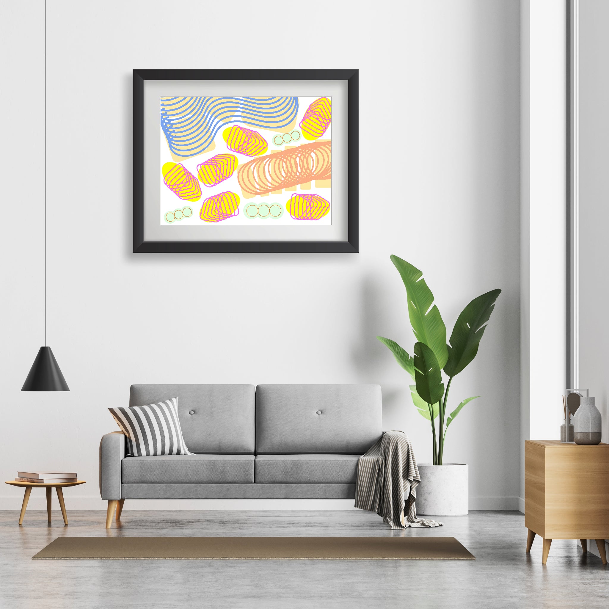 Spiral momentum (white), Poster