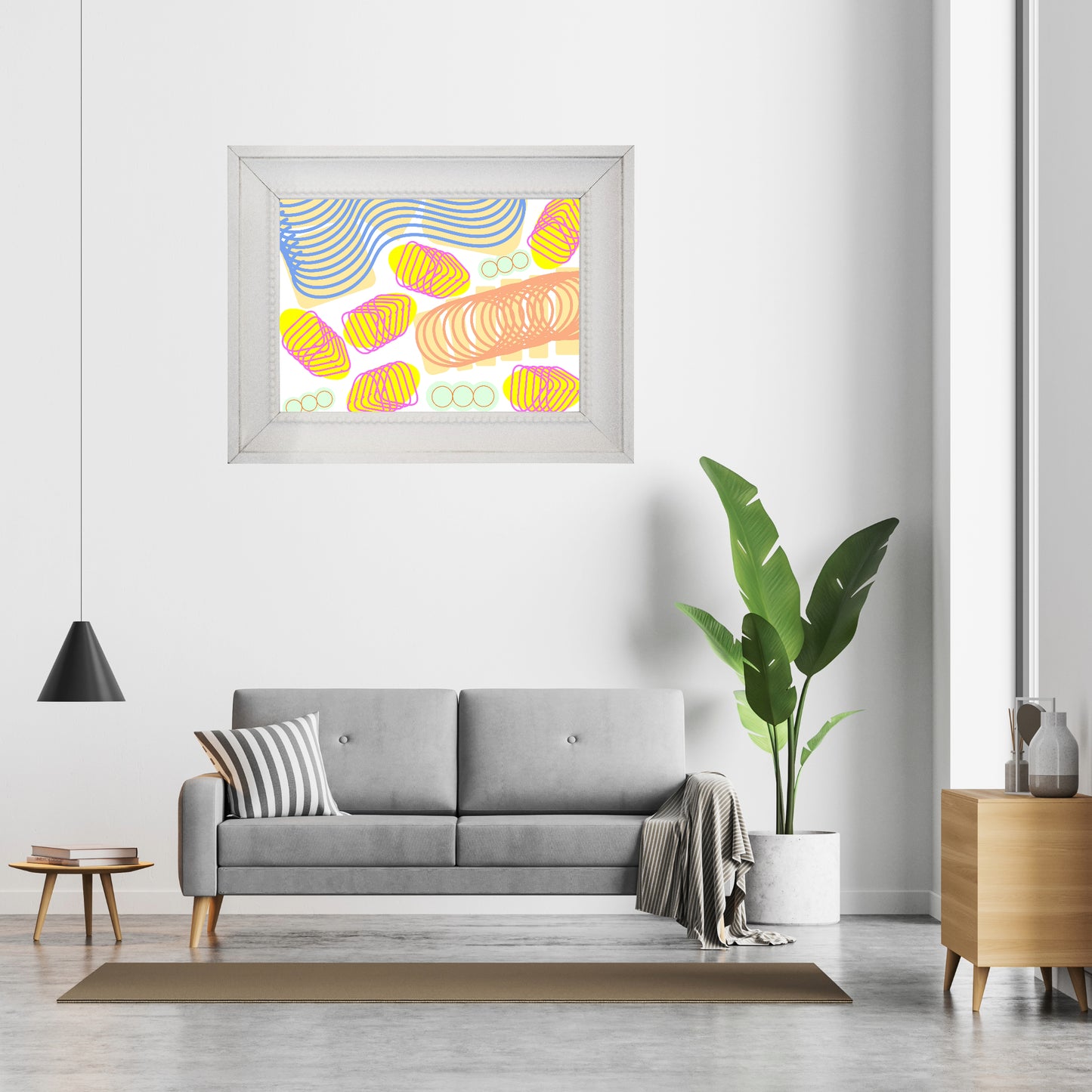 Spiral momentum (white), Poster