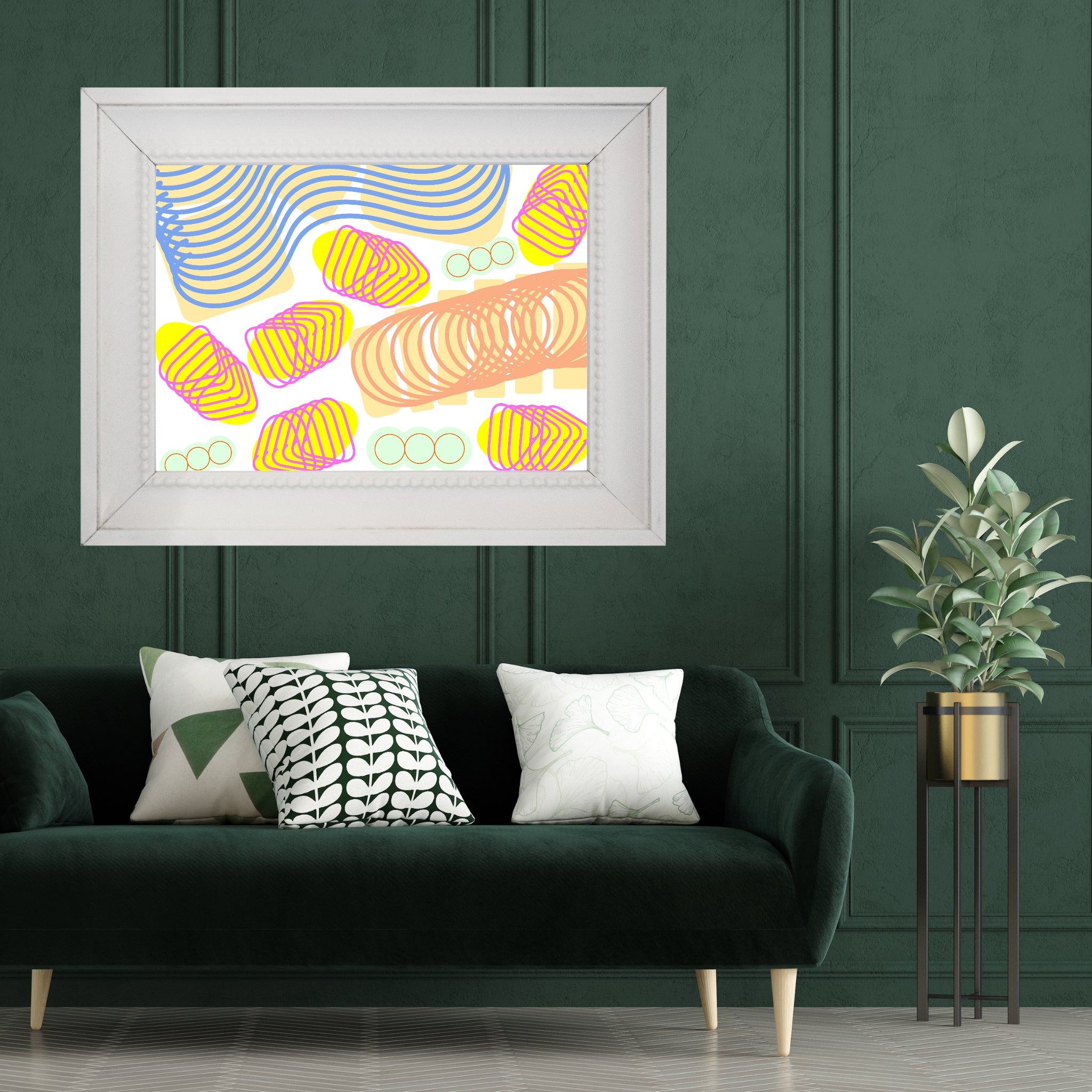 Spiral momentum (white), Poster