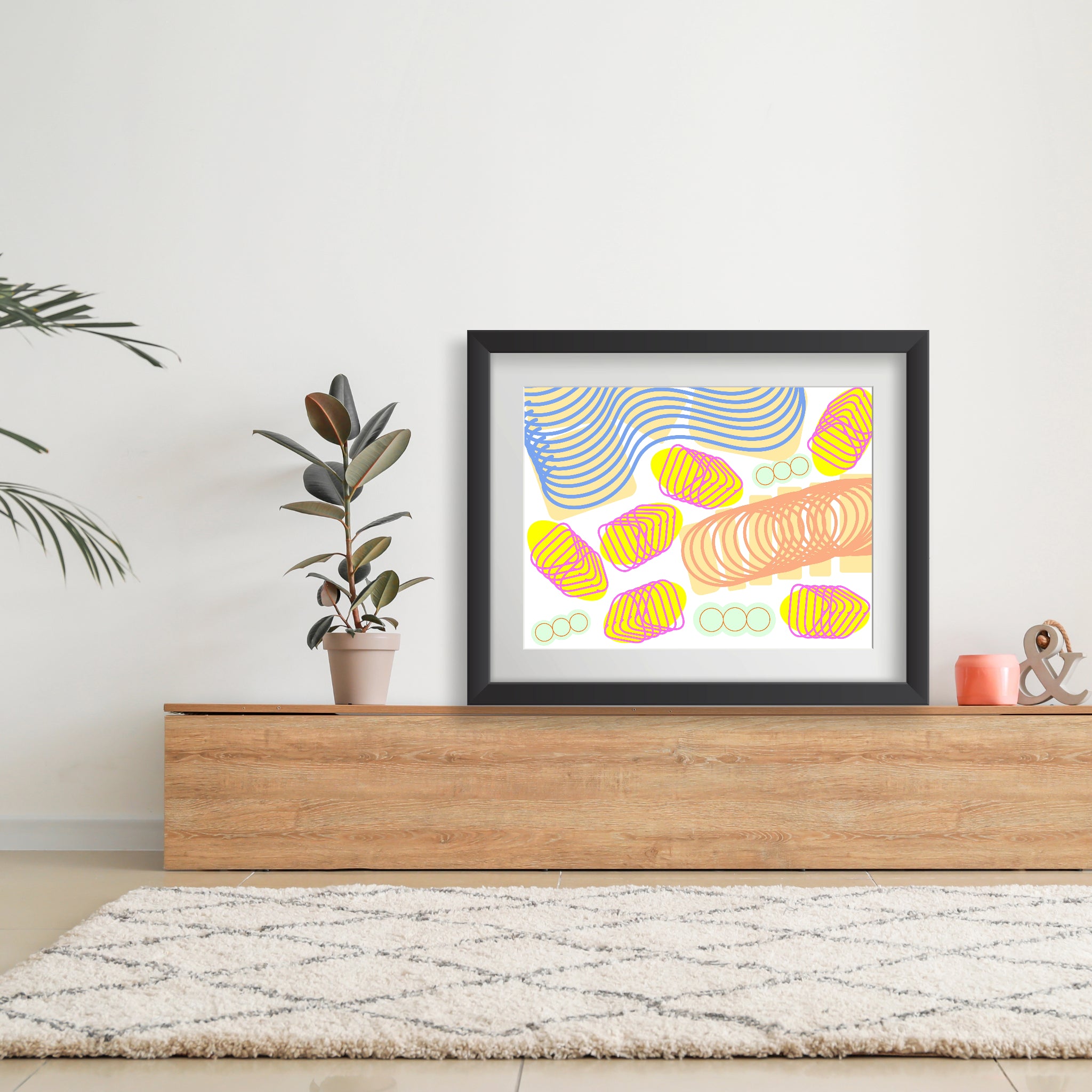 Spiral momentum (white), Poster