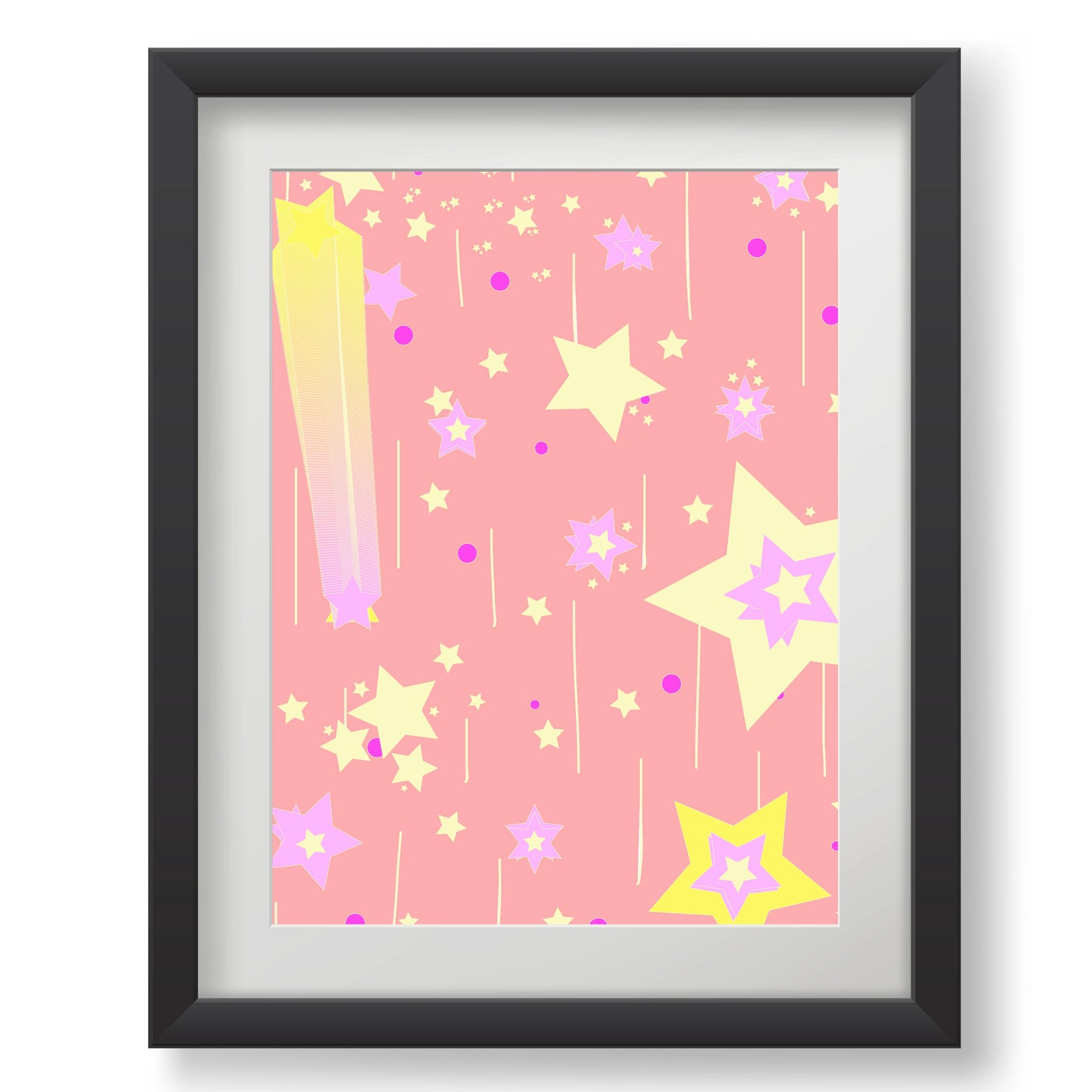 Yellow Stars Poster
