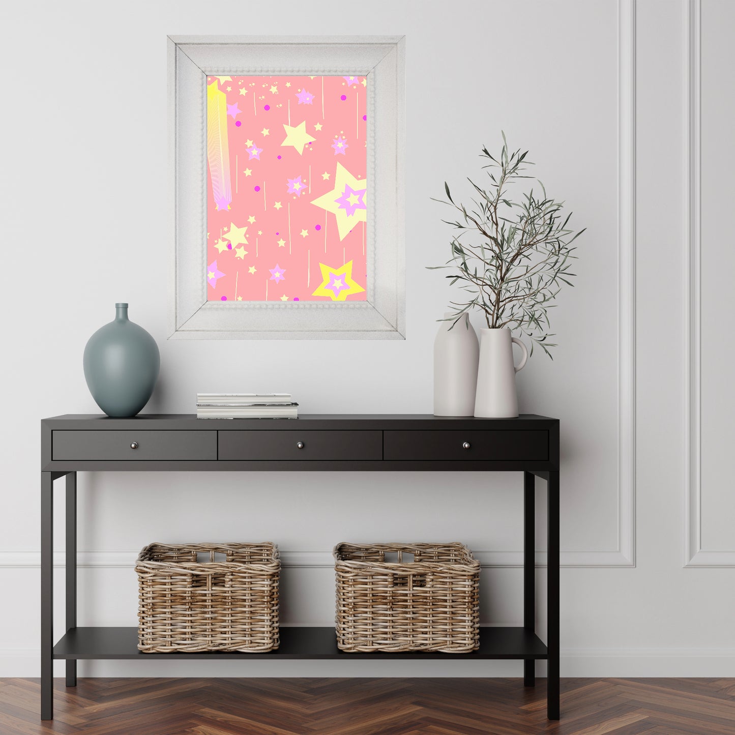 Yellow Stars Poster