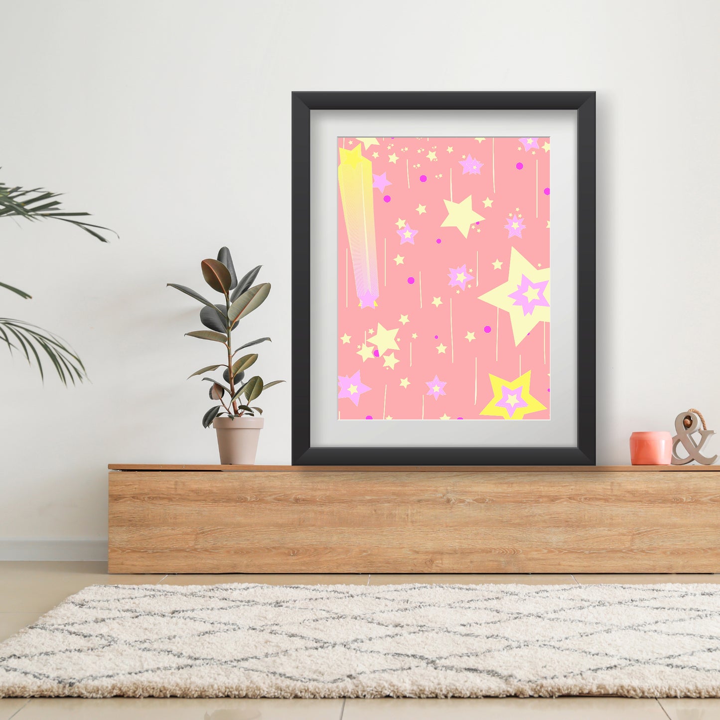 Yellow Stars Poster