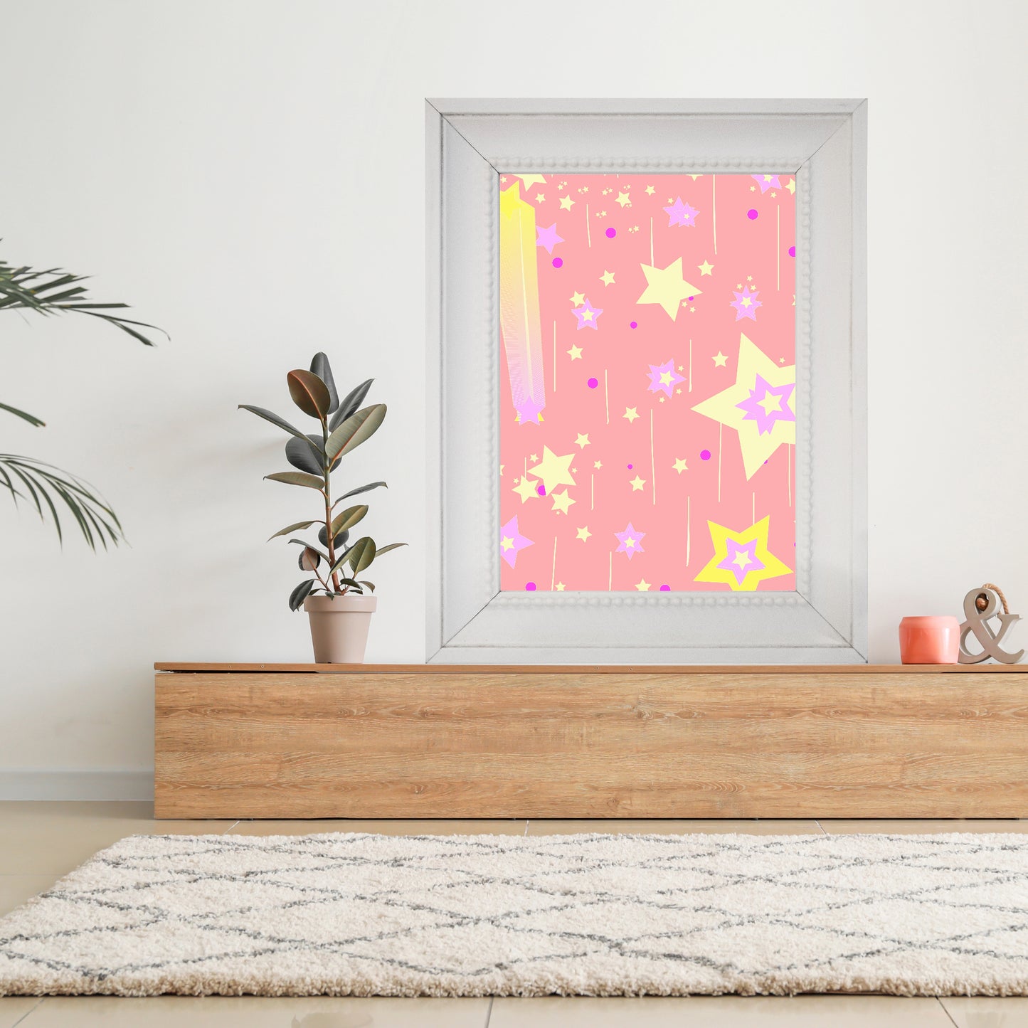 Yellow Stars Poster