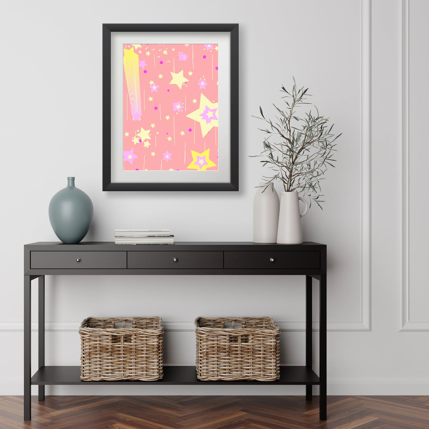Yellow Stars Poster