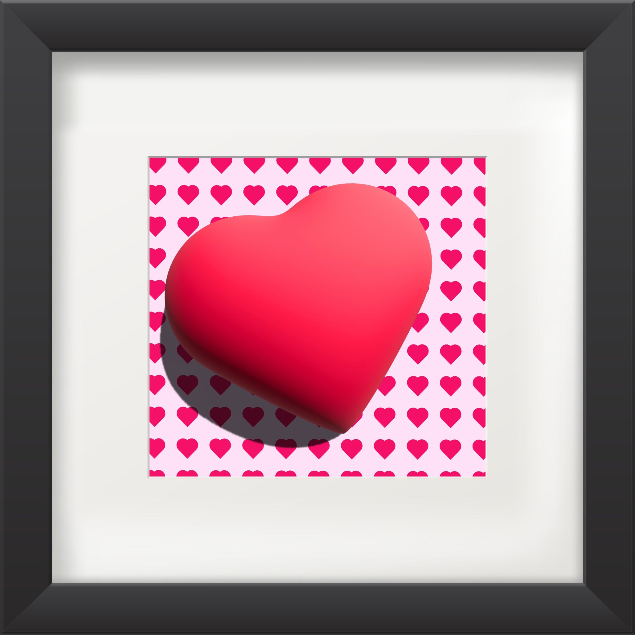 Heart on a side for love Poster