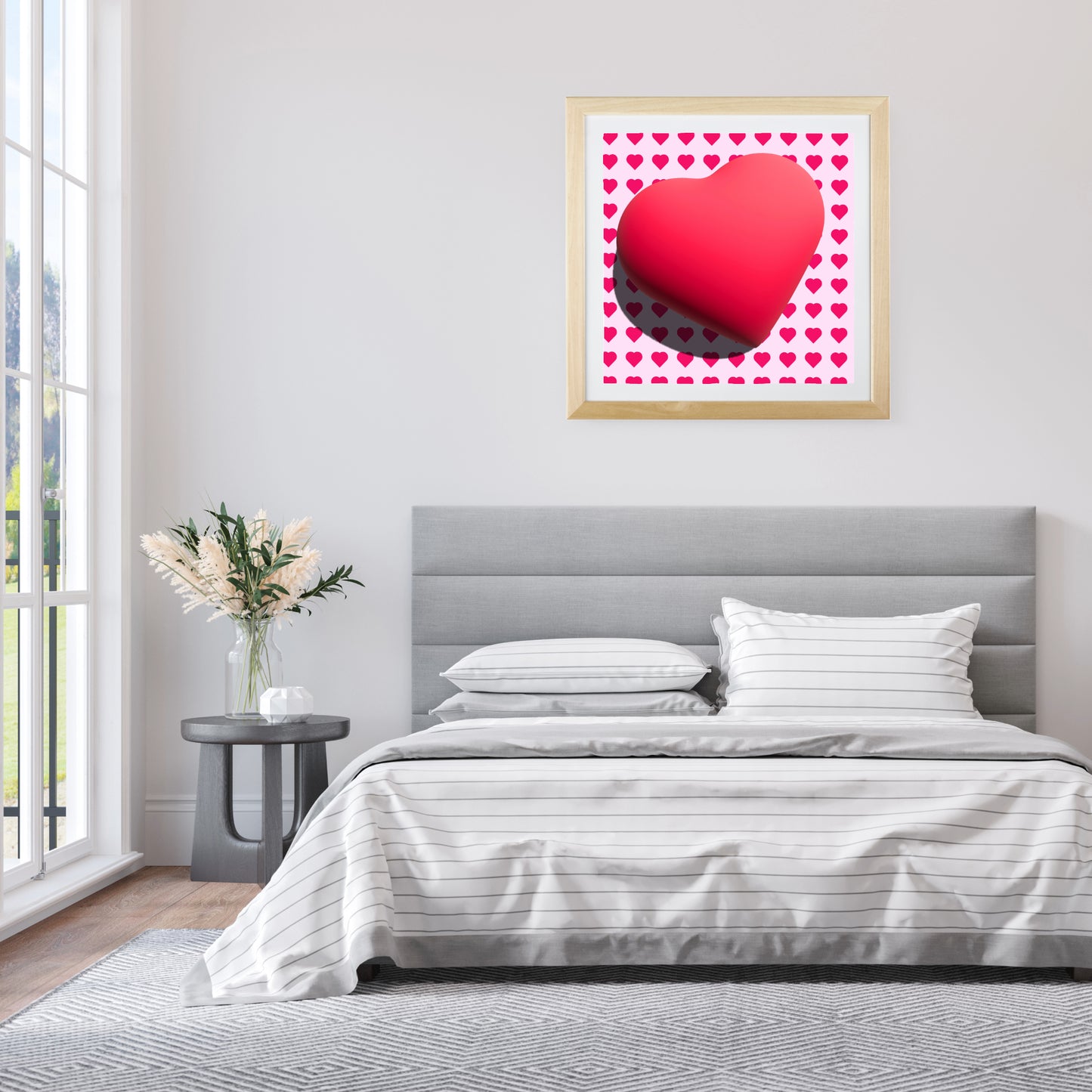 Heart on a side for love Poster