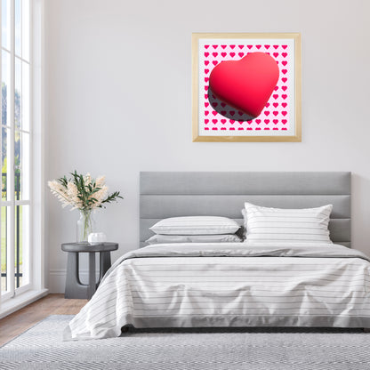 Heart on a side for love Poster