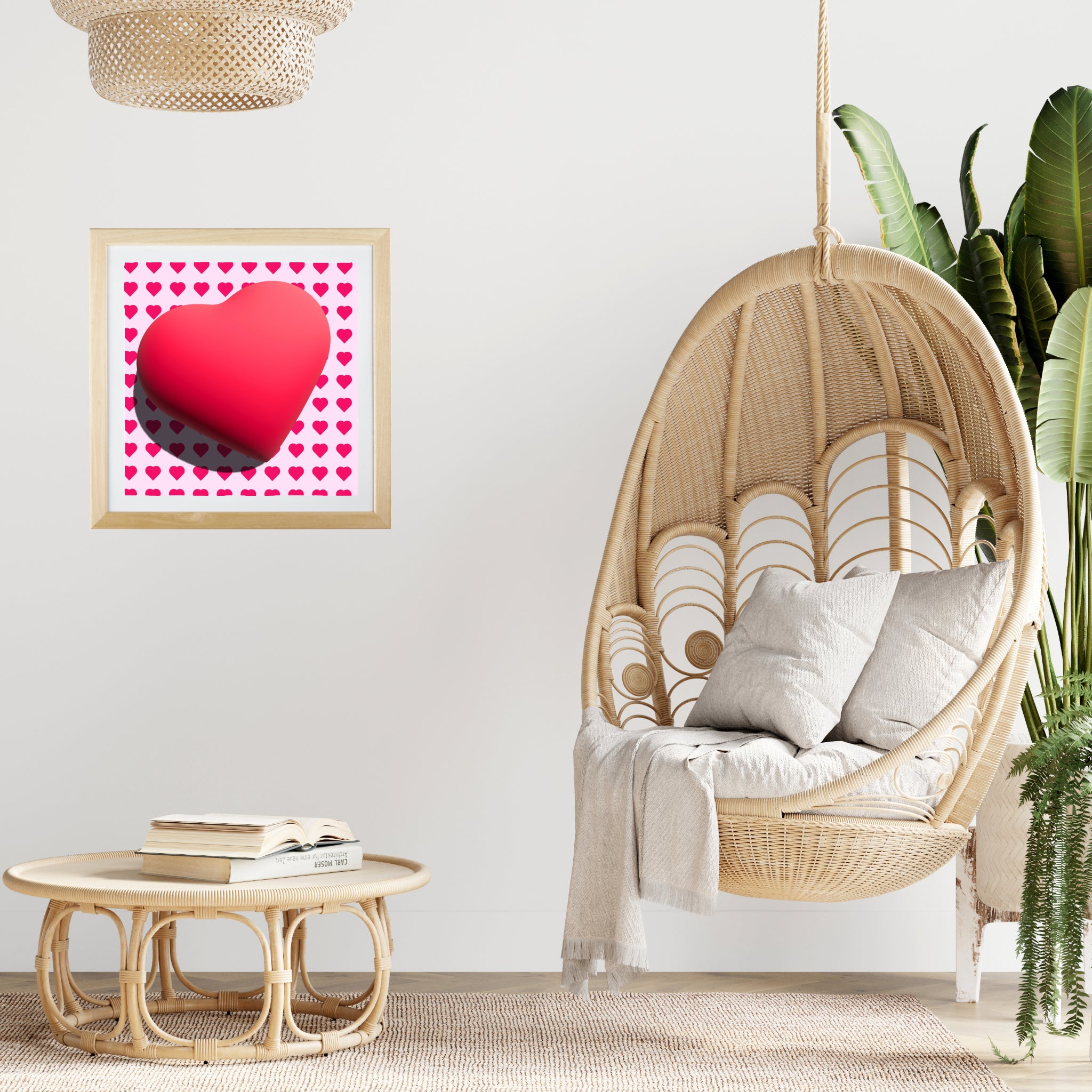 Heart on a side for love Poster