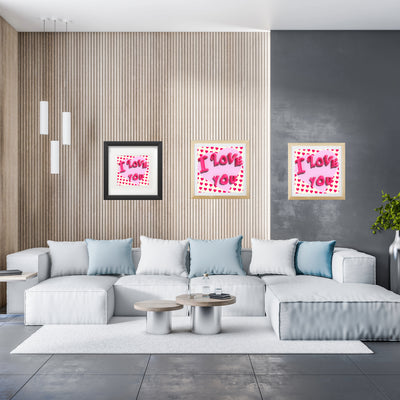 I love you heart Poster