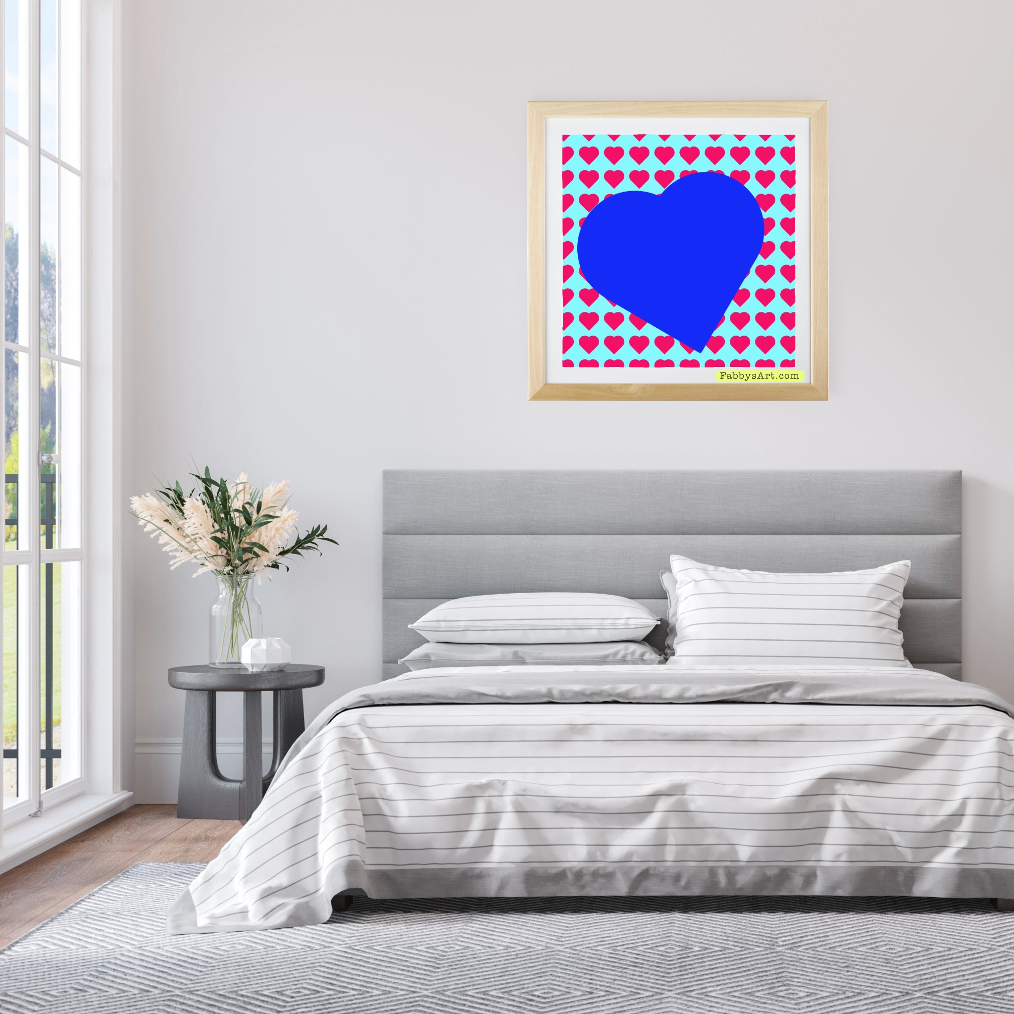 In love (blue heart) Poster