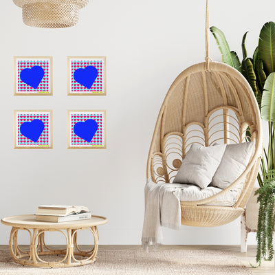 In love (blue heart) Poster