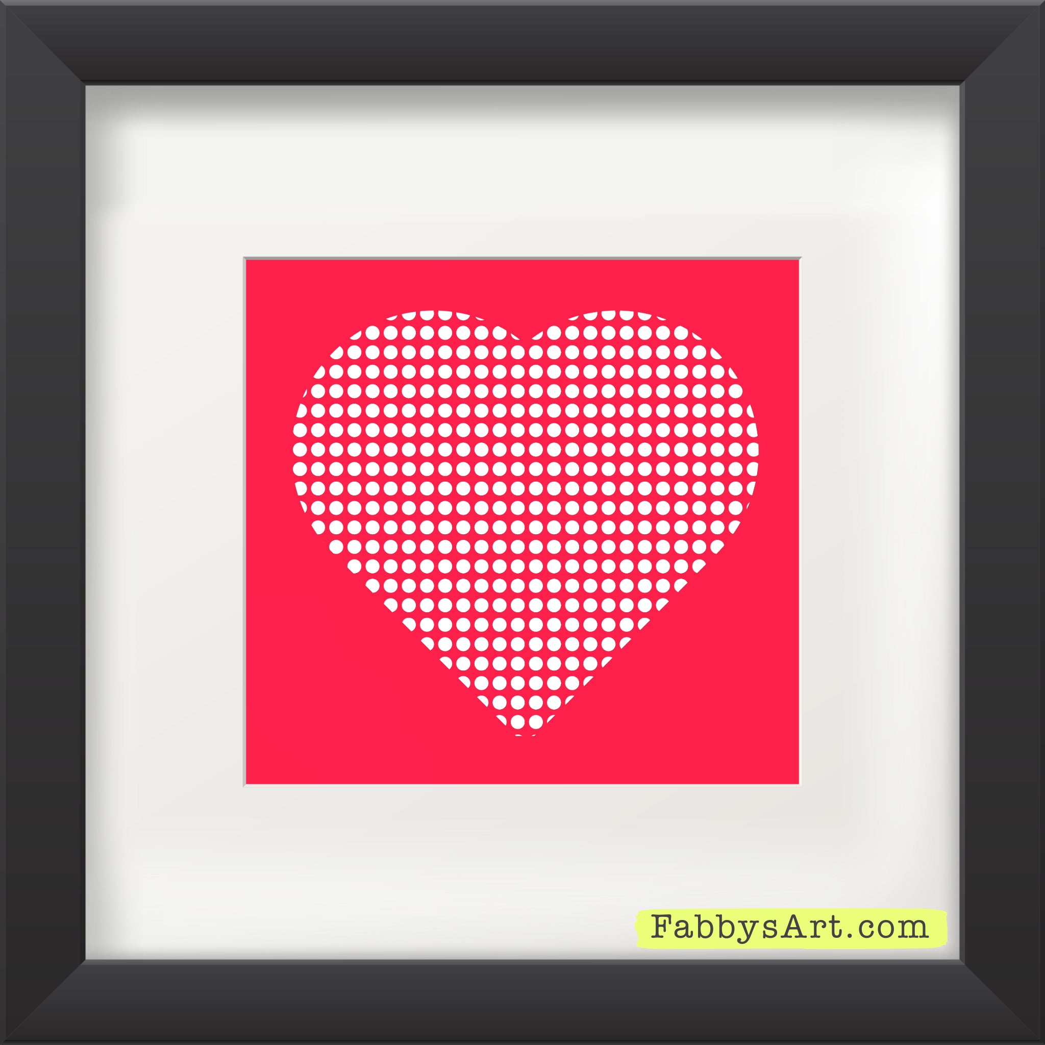 In love (dotted heart) Poster