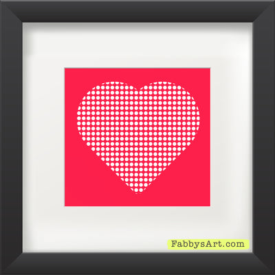 In love (dotted heart) Poster