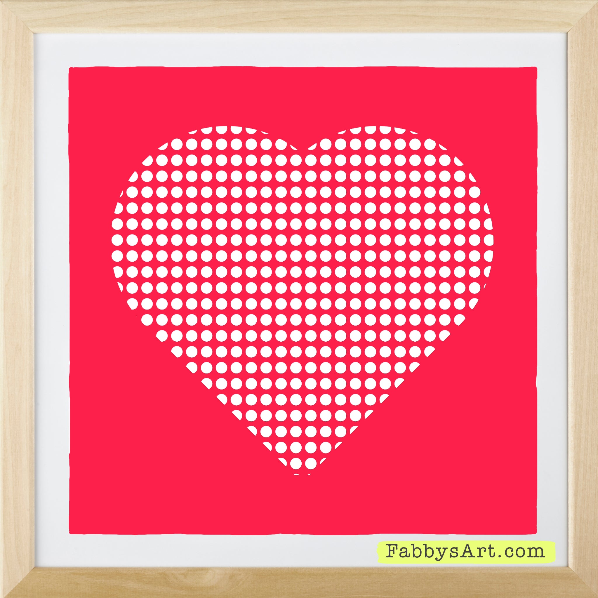 In love (dotted heart) Poster