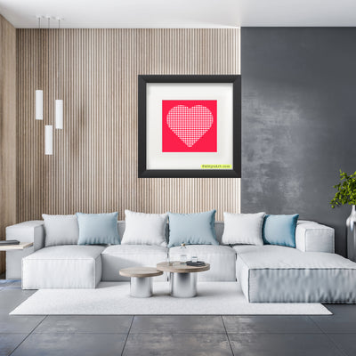 In love (dotted heart) Poster