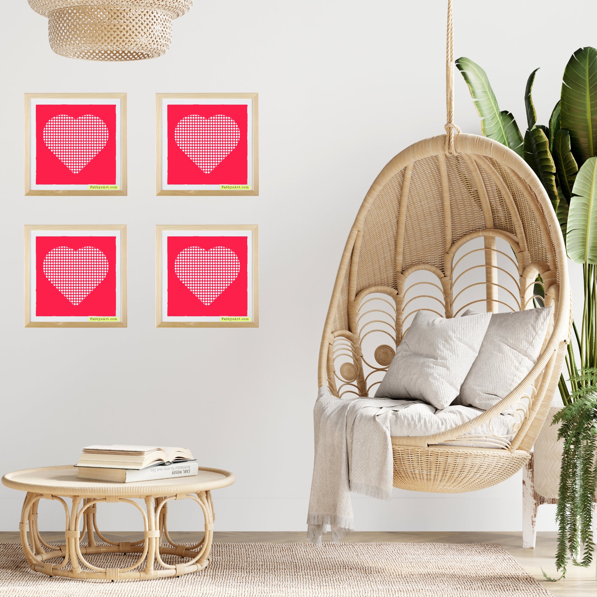 In love (dotted heart) Poster