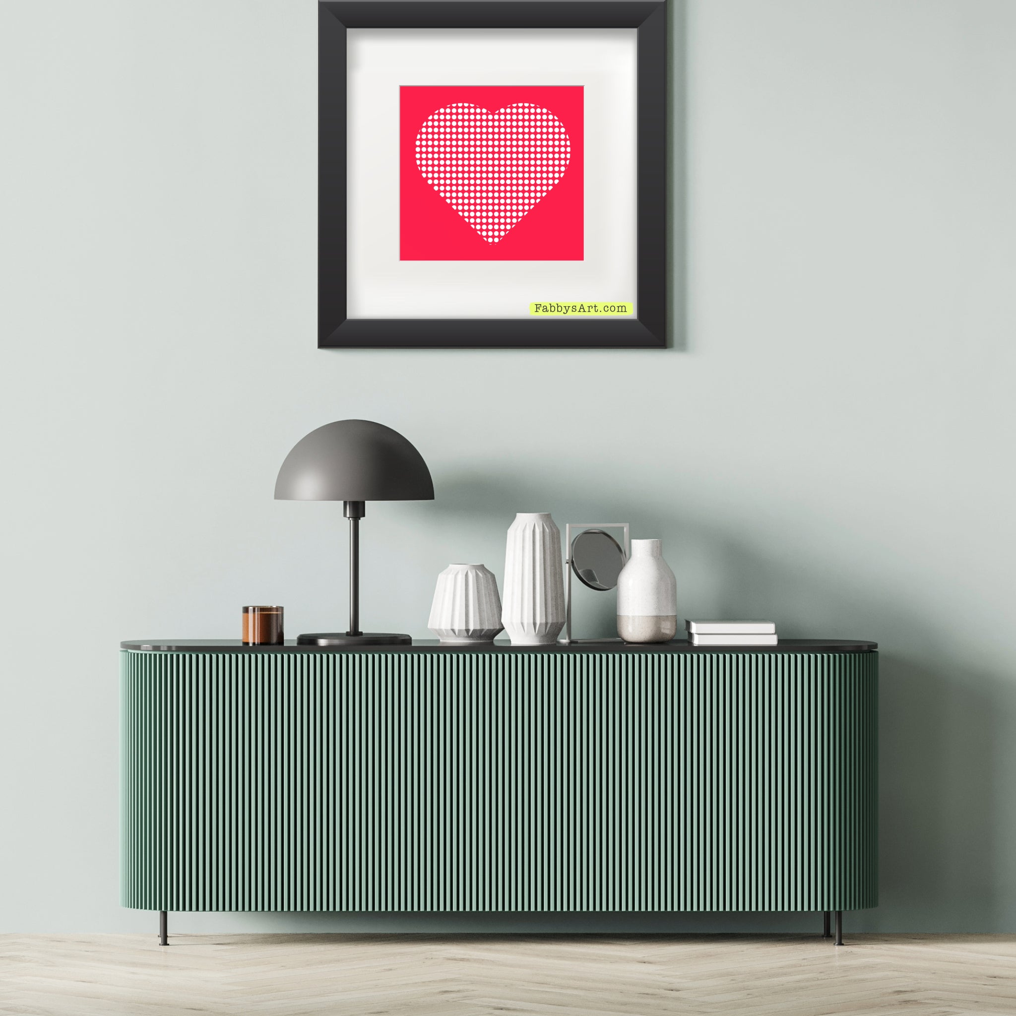 In love (dotted heart) Poster