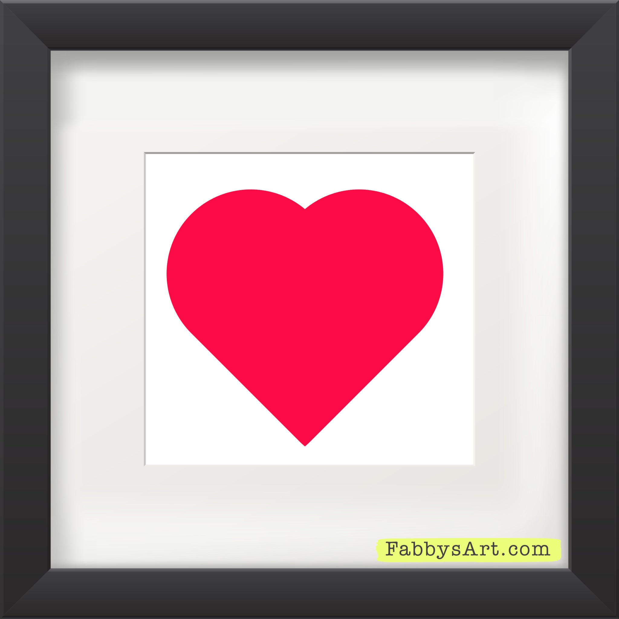 In love (passion pink heart) Poster