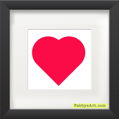 In love (passion pink heart) Poster